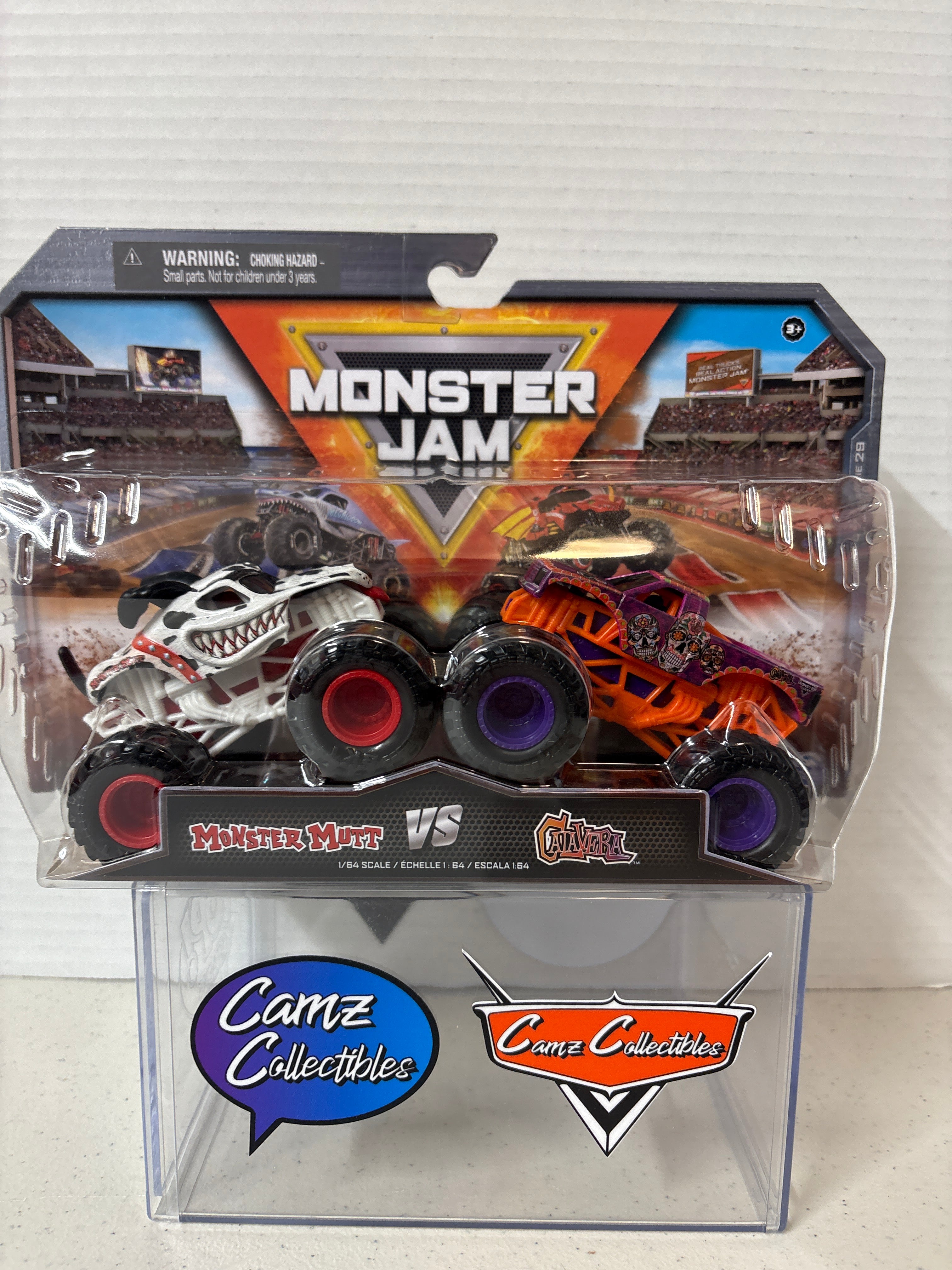 Monster Jam Monster Mutt vs Calavera 2 Pack