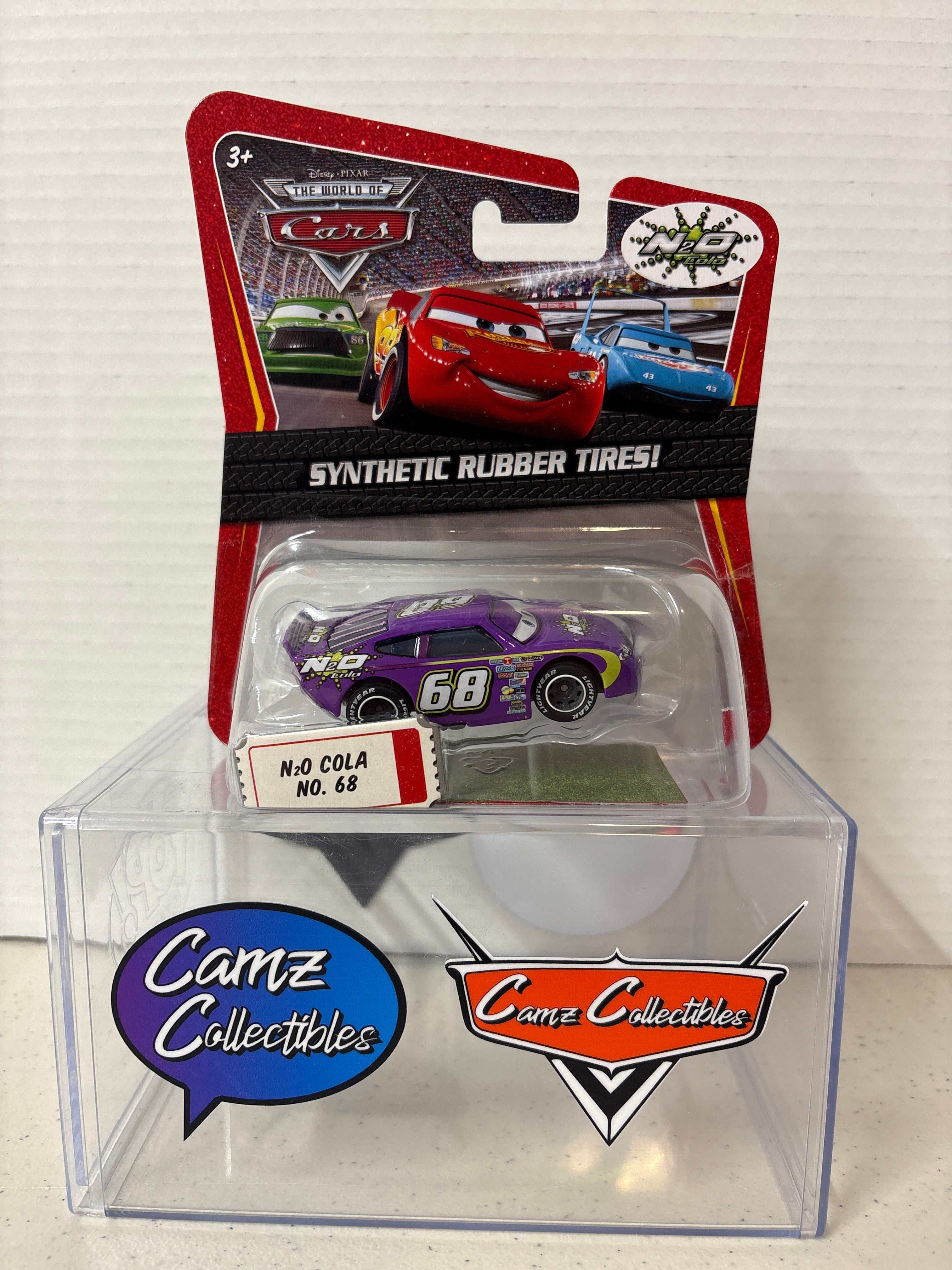 Disney Pixar Cars World of Cars Synthetic Rubber Tires N2O Cola #68