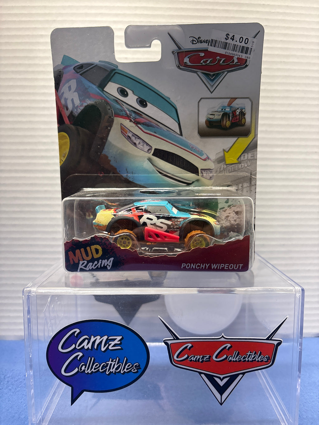 Disney Pixar Cars XRS Mud Racing Ponchy Wipeout