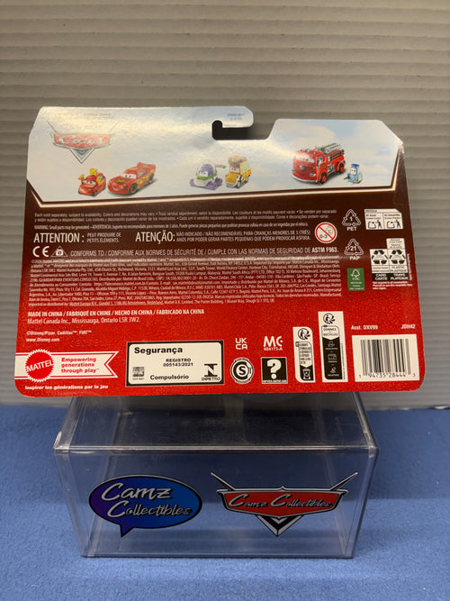 Disney Pixar Cars 20th Anniversary 2026 Bling Bling Lightning McQueen & Tex Dinoco Two Pack - case DXV99-958G
