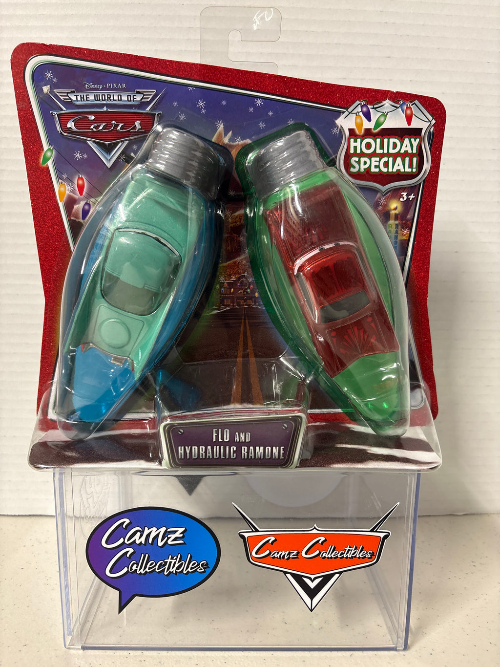 Disney Pixar Cars World of Cars Holiday Special Flo & Hydraulic Ramone