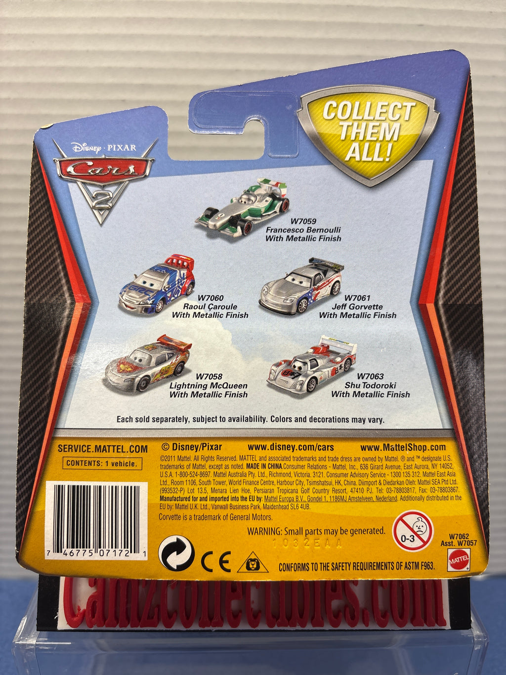 Disney Pixar Cars 2 Kmart Silver Series Carla Veloso with Metallic Finish