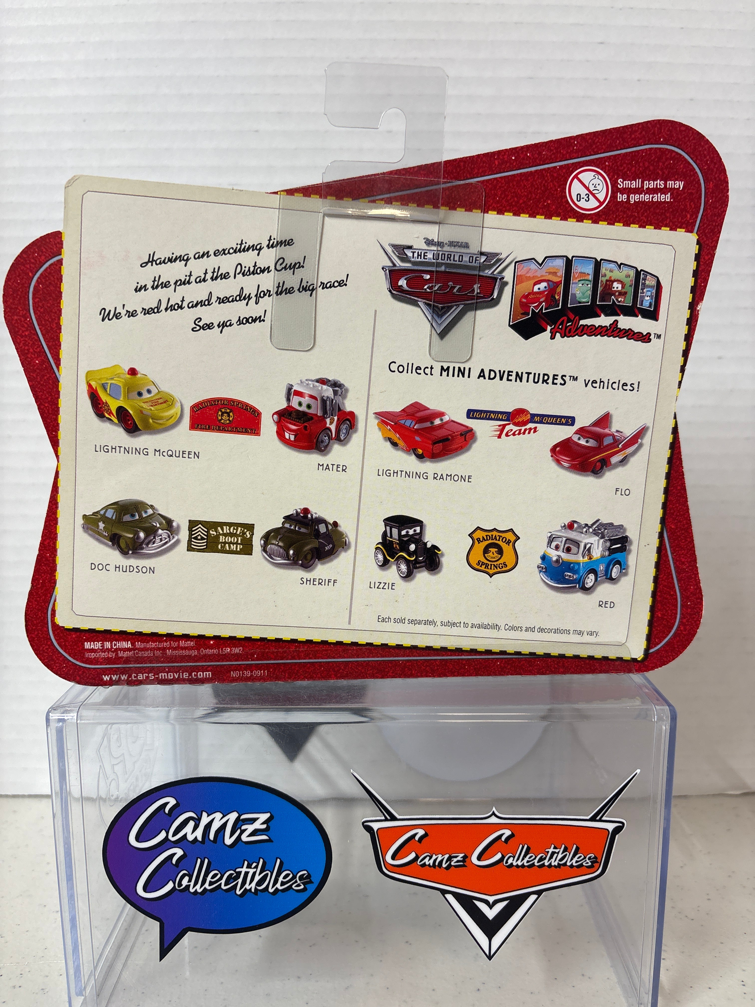 Disney Pixar Cars Mini Adventures Lightning McQueen's Team Lightning Ramone & Flo