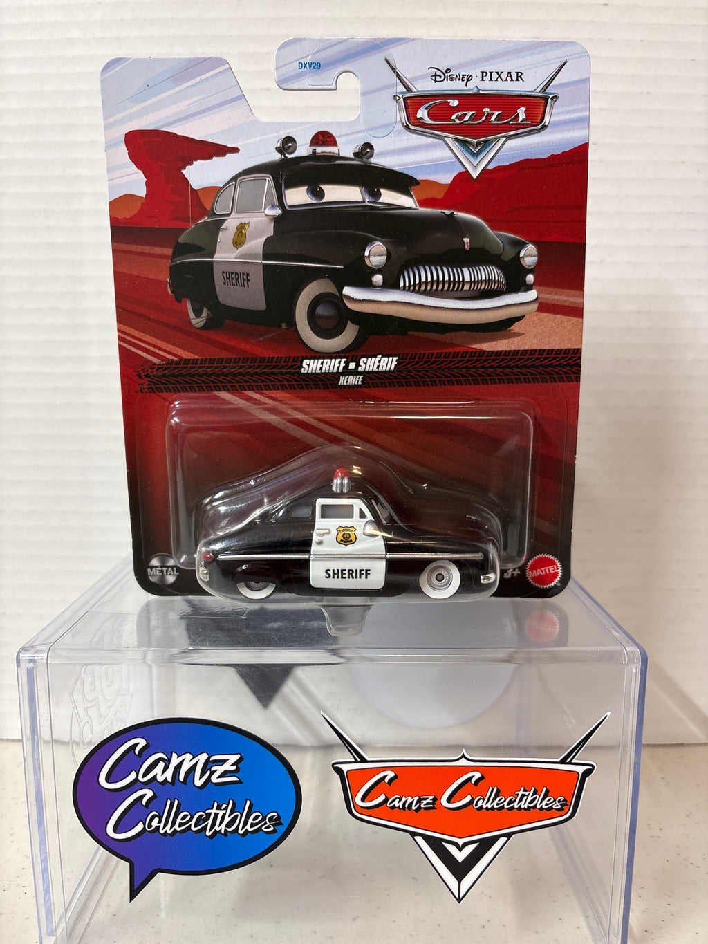 Disney Pixar Cars Sheriff 2026 Release on 2021 metal card case 95FE