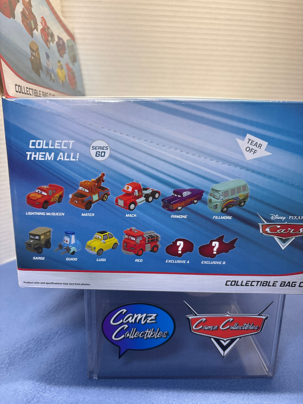 Disney Pixar Cars 3D Foam Bag Clips Series 60