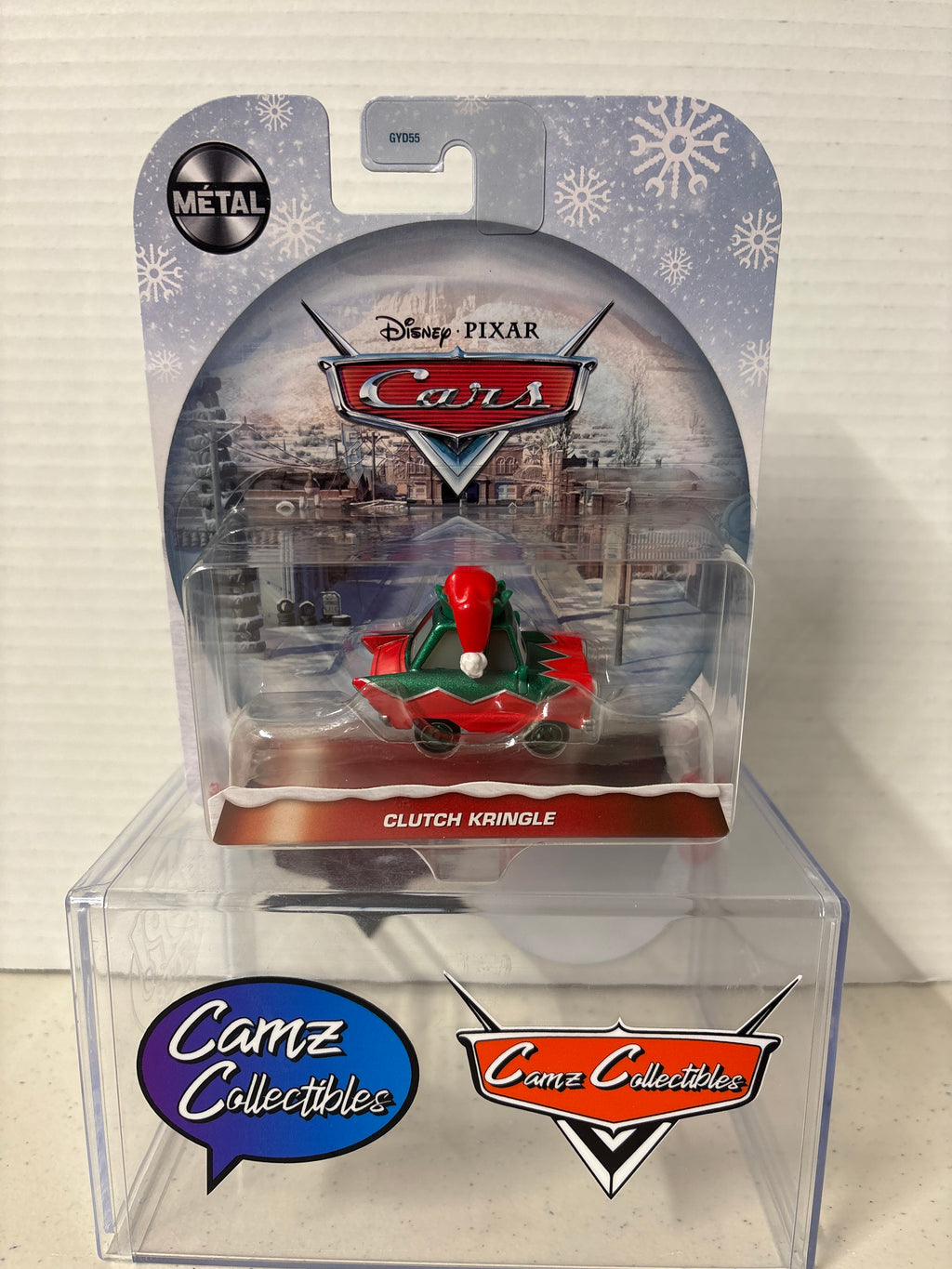 Disney Pixar Cars Christmas Clutch Kringle on metal 2021 card