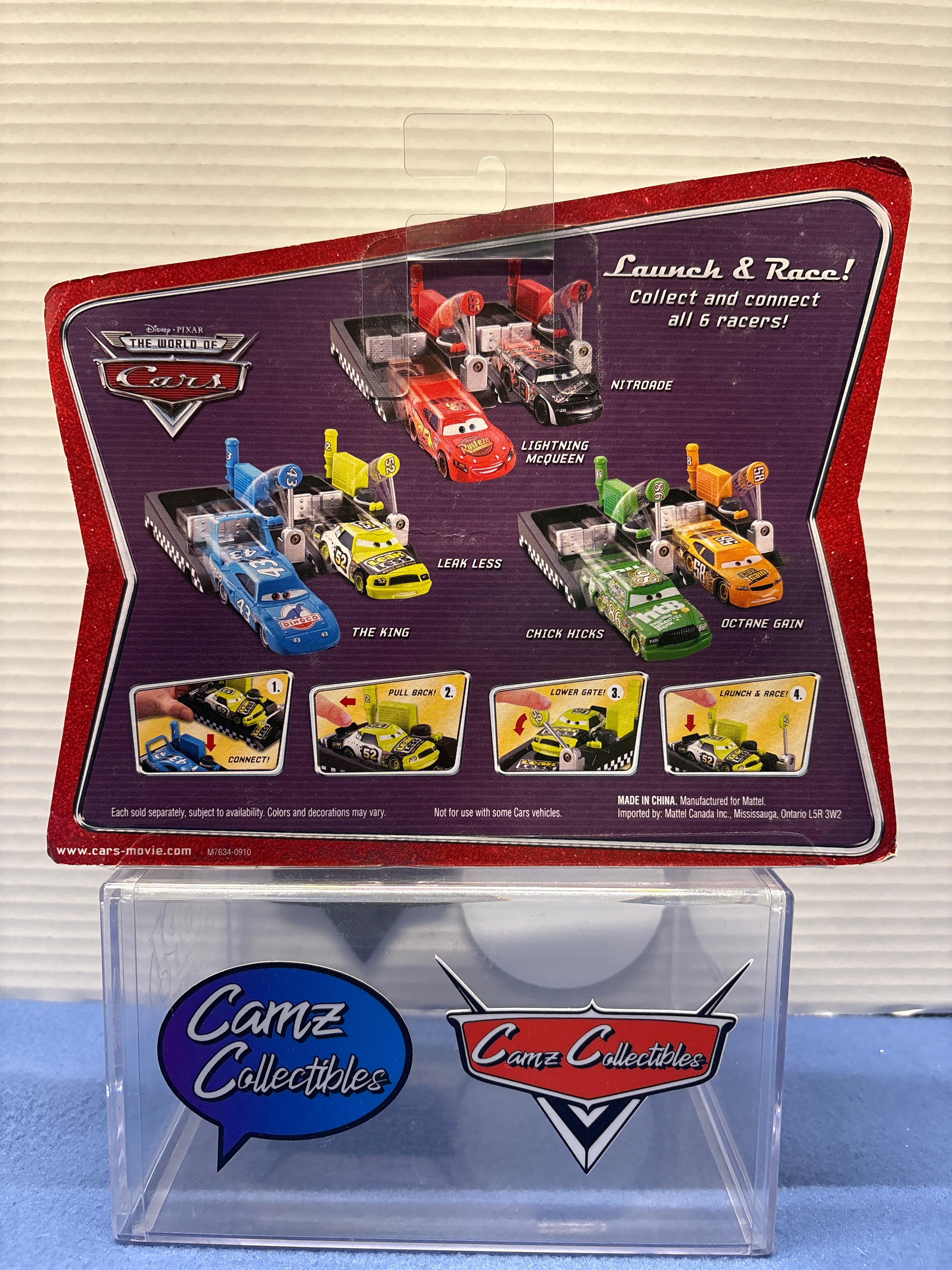 Disney Pixar Cars World of Cars Pit Race-Off Leak Less