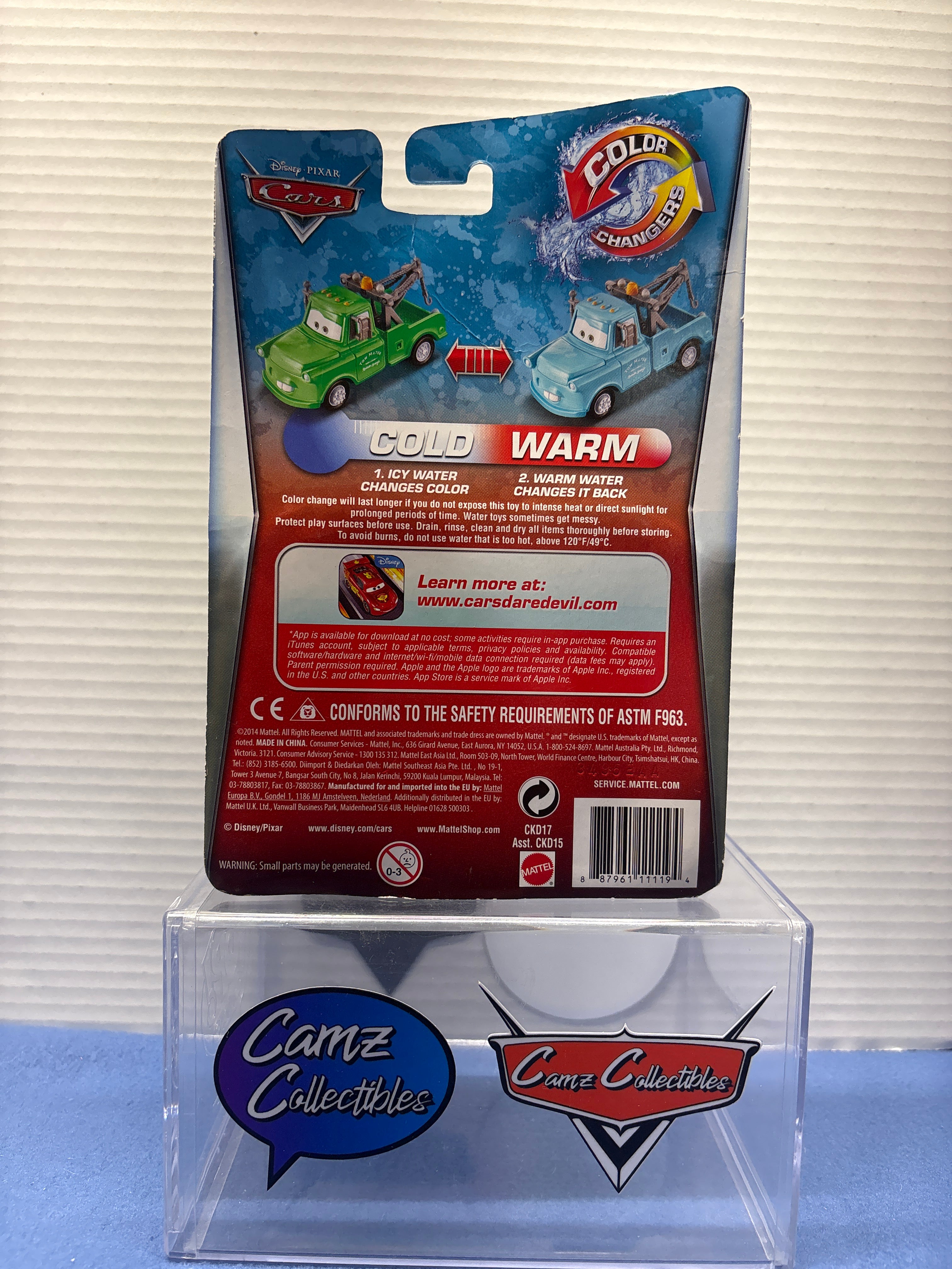 Disney Pixar Cars 2014 OG Color Changer Brand New Mater 2 paint jobs in 2