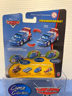 Disney Pixar Cars 2  Quick Changers Race Raoul Caroule with Crash Damage