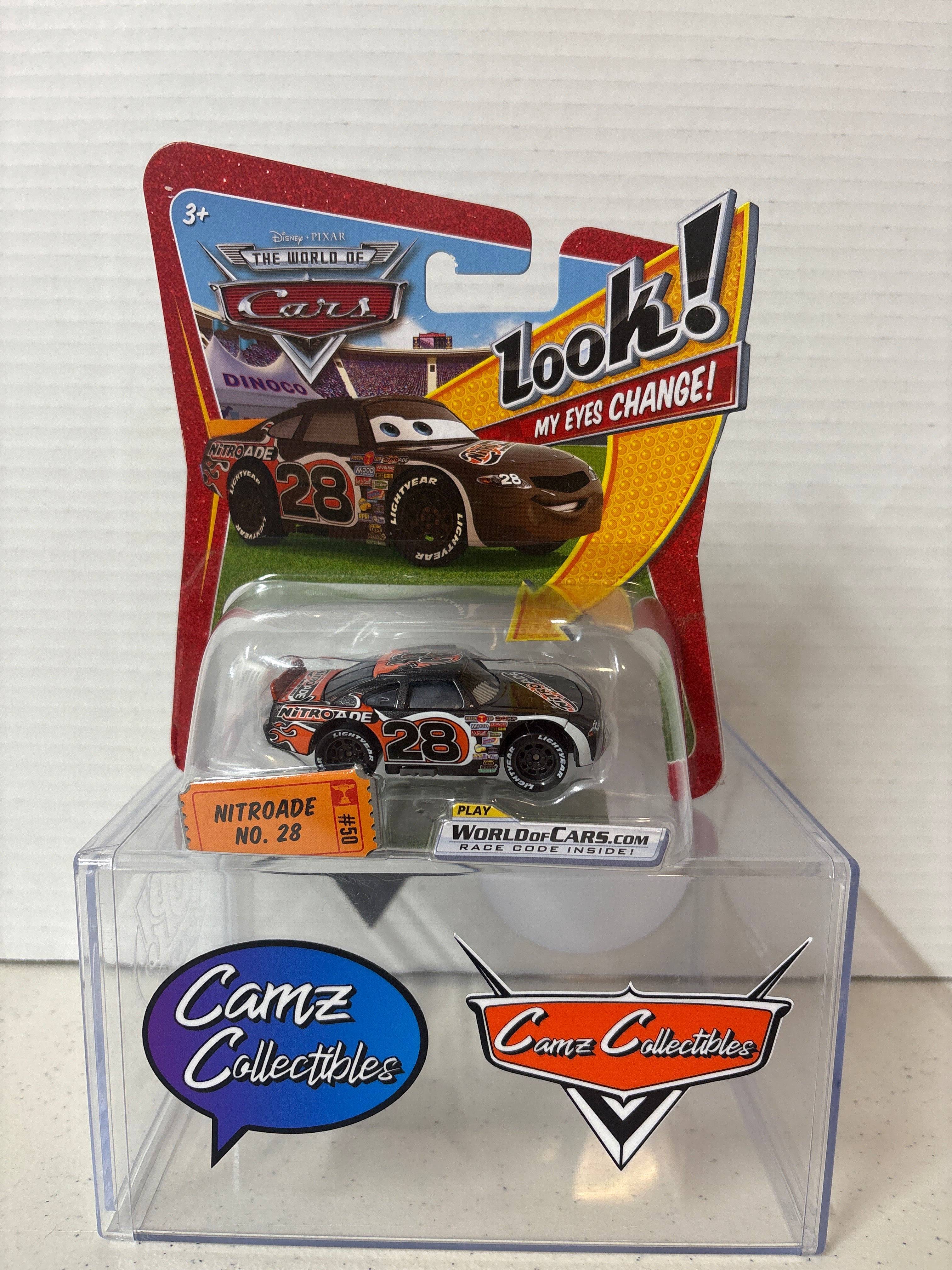 Disney Pixar Cars World of Cars Lenticular Eyes Nitroade #28