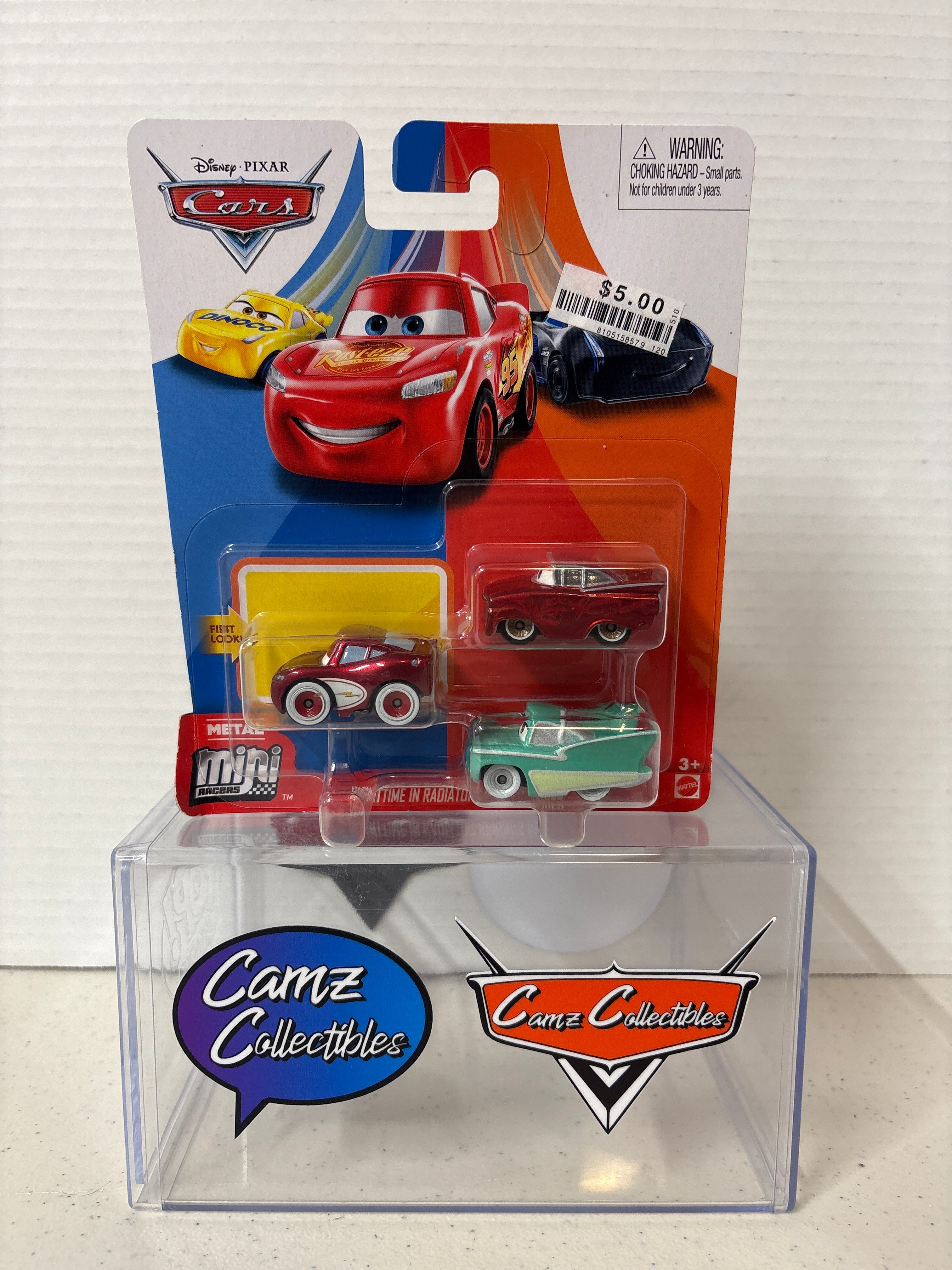 Disney Pixar Cars Mini Racers - Cruisin' Lightning McQueen, Flo & Ramone