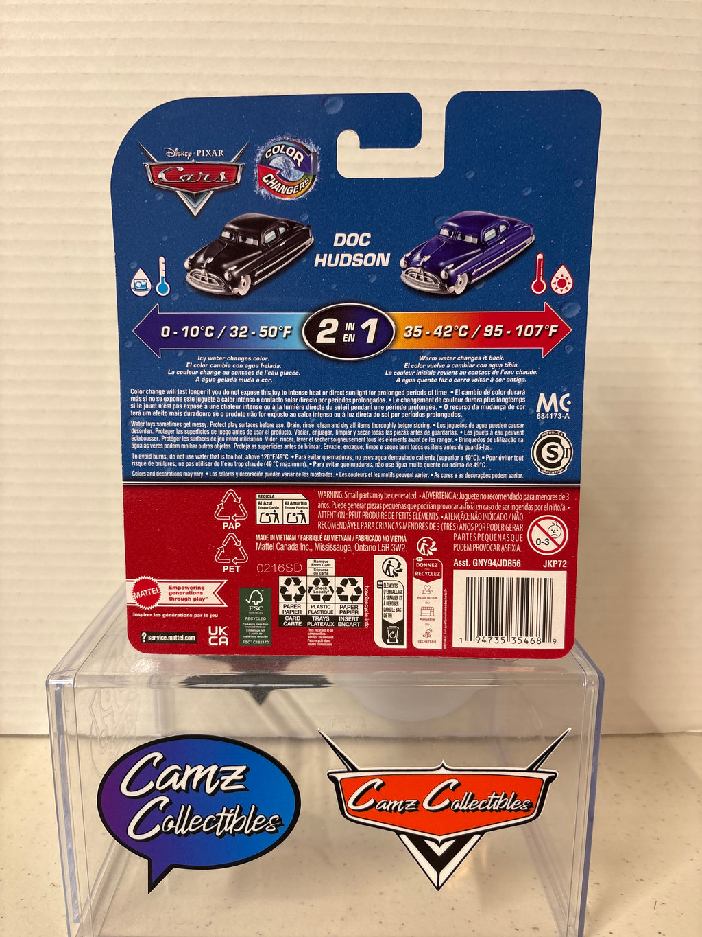 Disney Pixar Cars 2 n' 1 Color Changer Doc Hudson 2025 Vietnam Variant