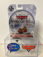 Disney Pixar Cars Christmas Snowmobile on metal 2021 card
