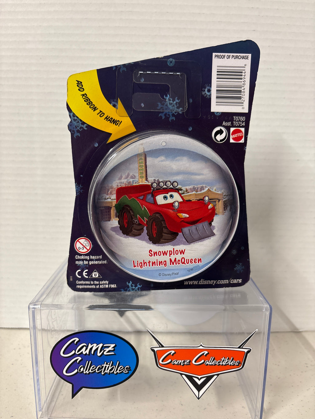 Disney Pixar Cars Christmas Snowplow Lightning McQueen (Toys R'Us exclusive-2010)