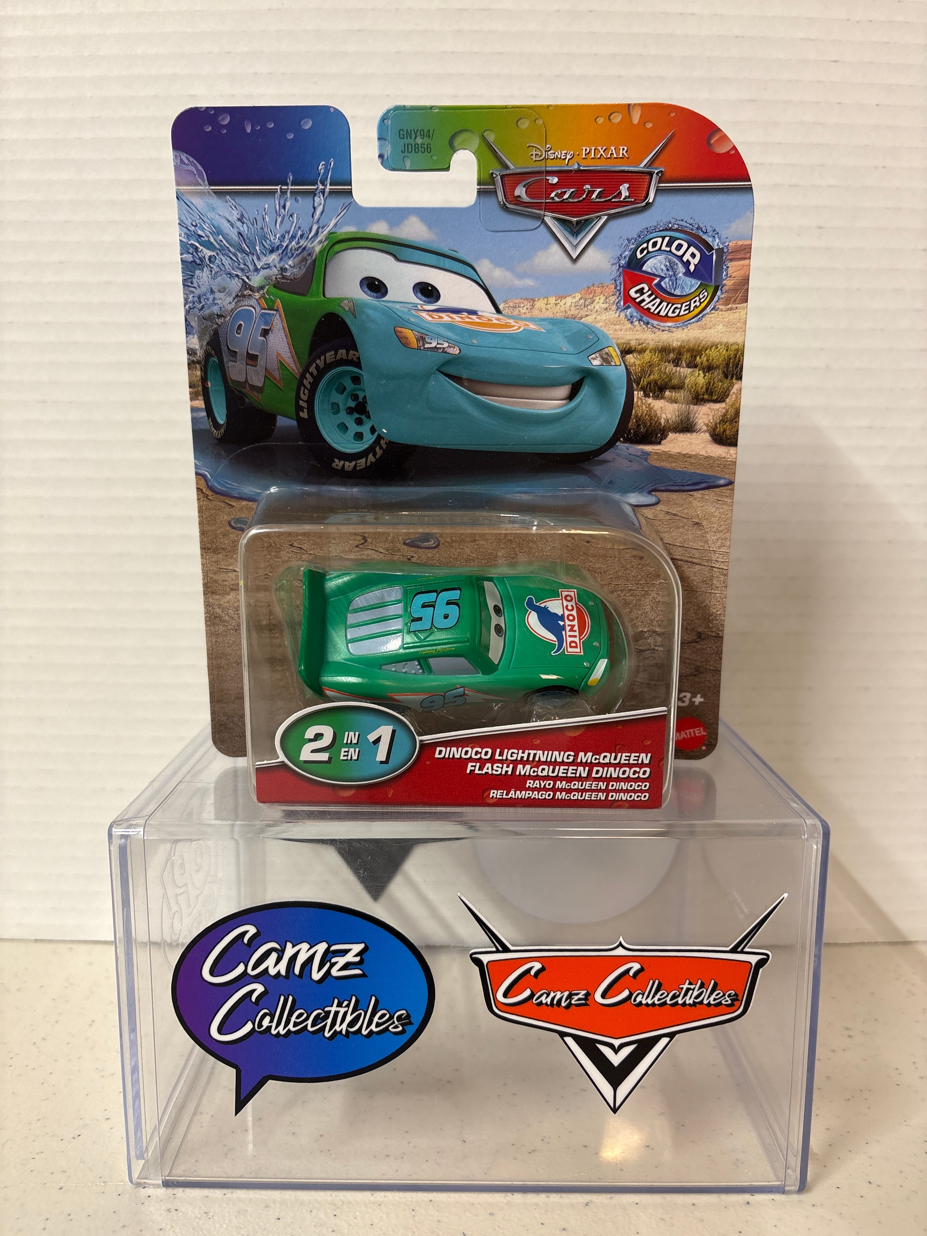 Disney Pixar Cars Dinoco Lightning McQueen Color Changer