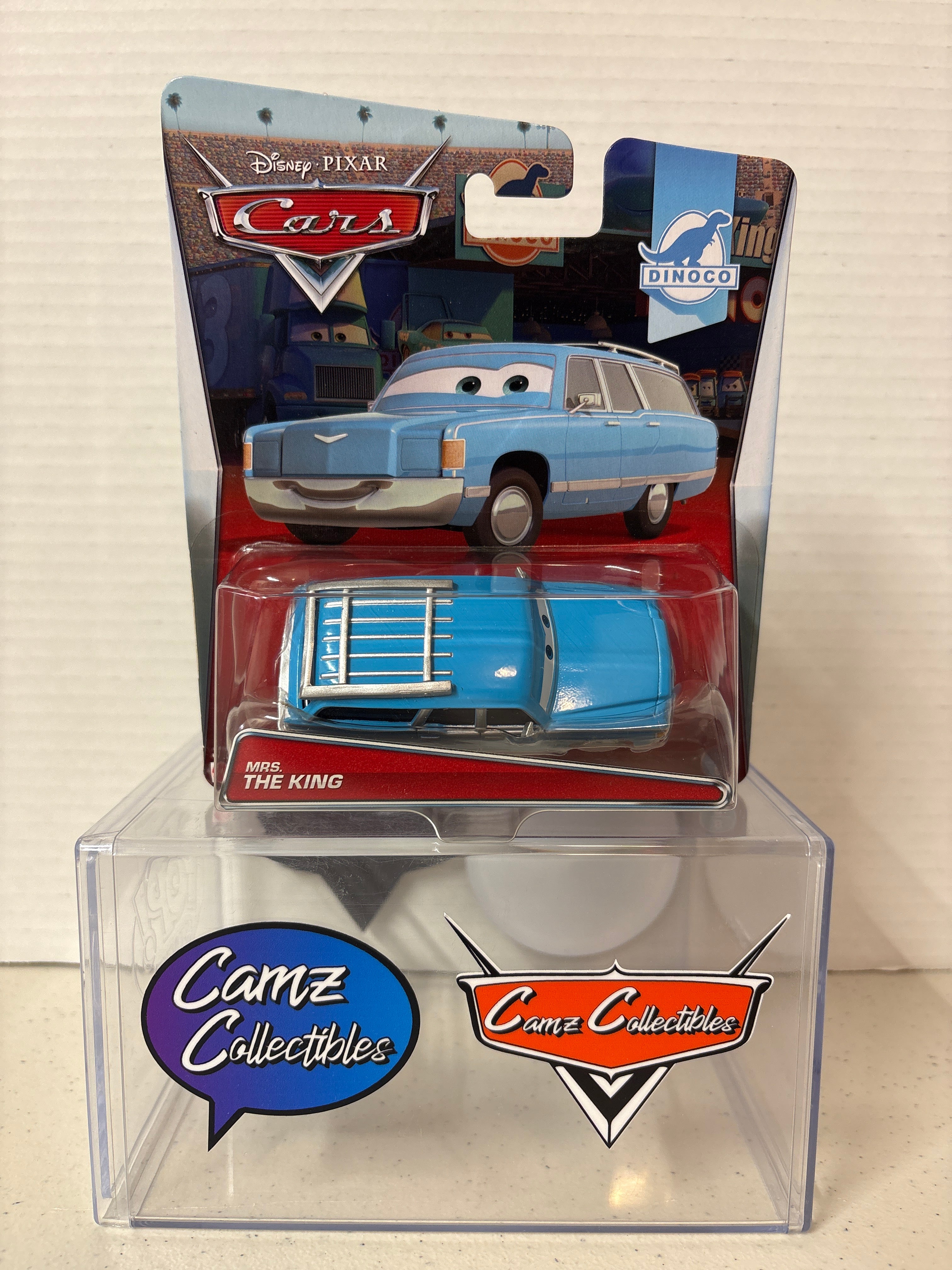 Disney Pixar Cars Mrs. The King on Dinoco card