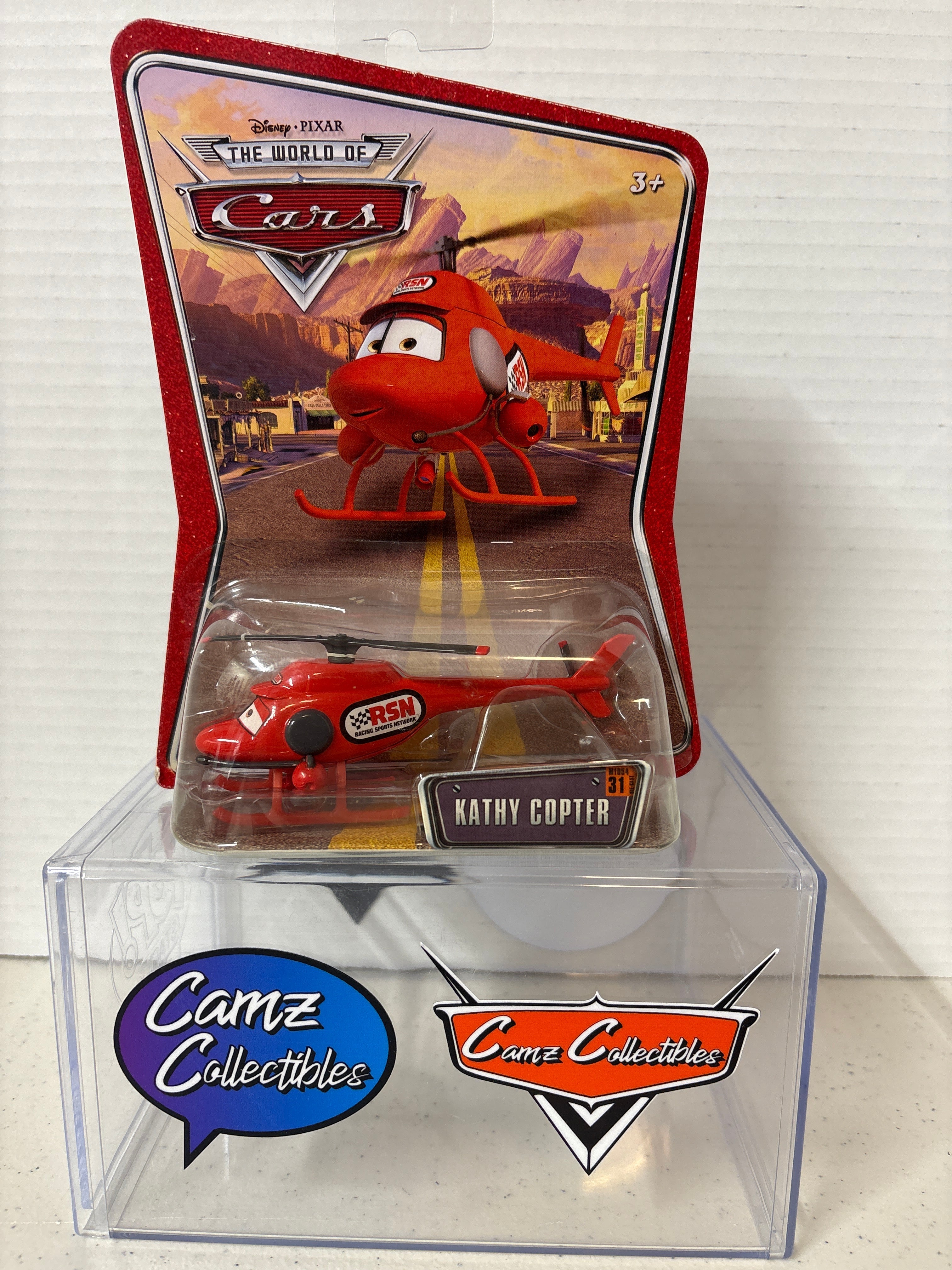 Disney Pixar World of Cars Kathy Copter OG Card