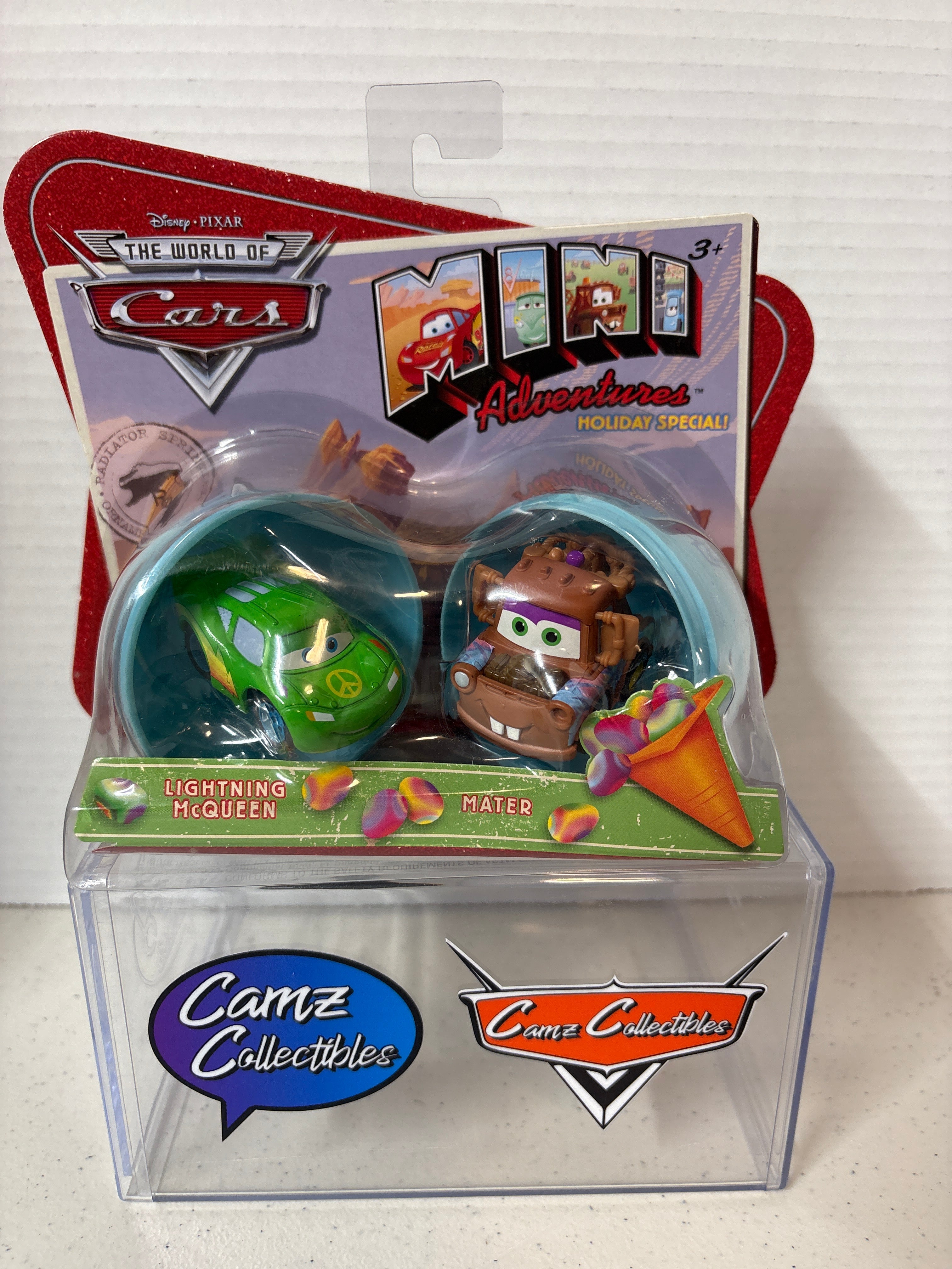 Disney Pixar Cars World of Cars Lightning McQueen & Mater Holiday Special Mini Adventure