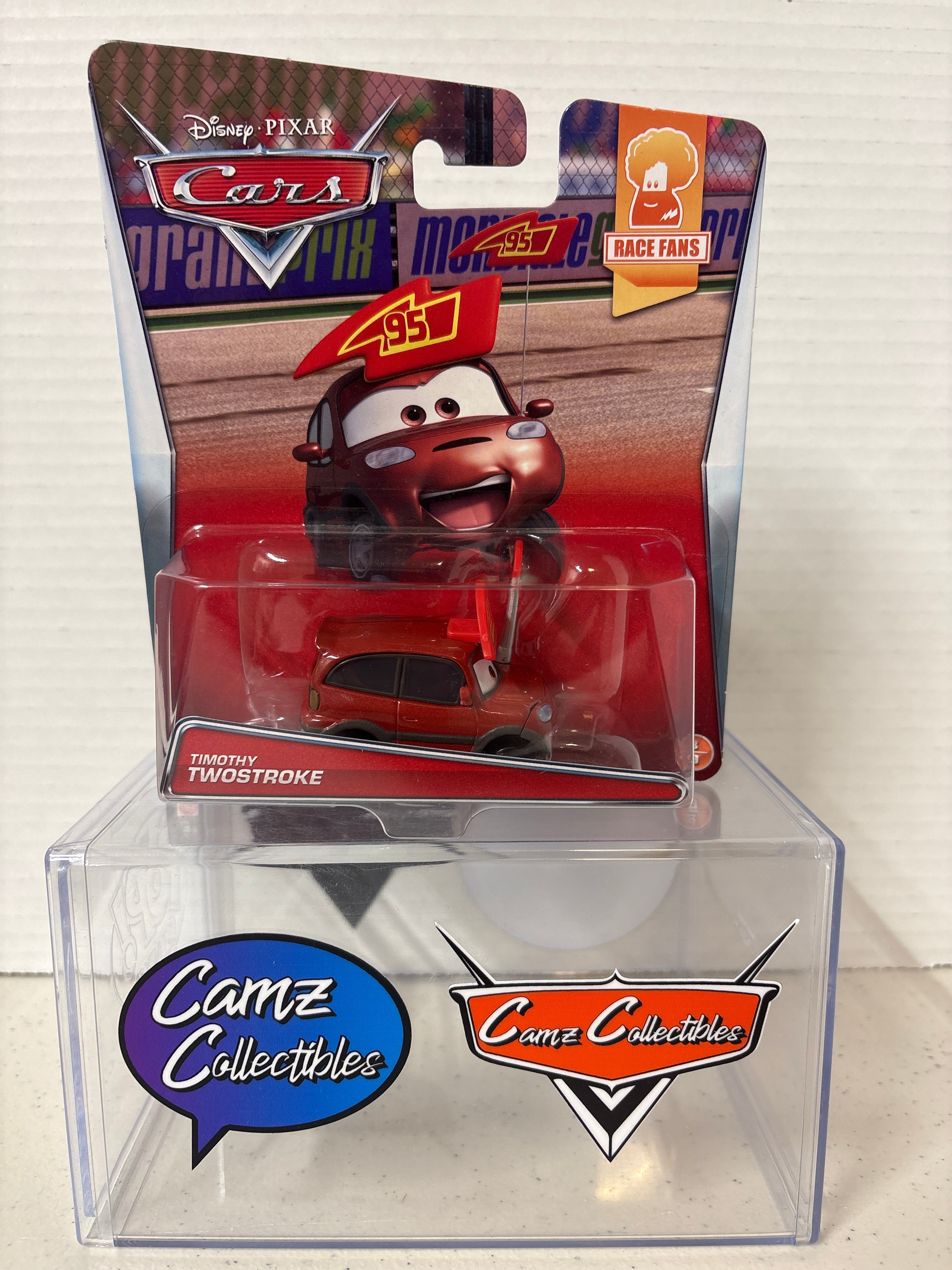 Disney Pixar Cars Timothy Twostroke Race Fans