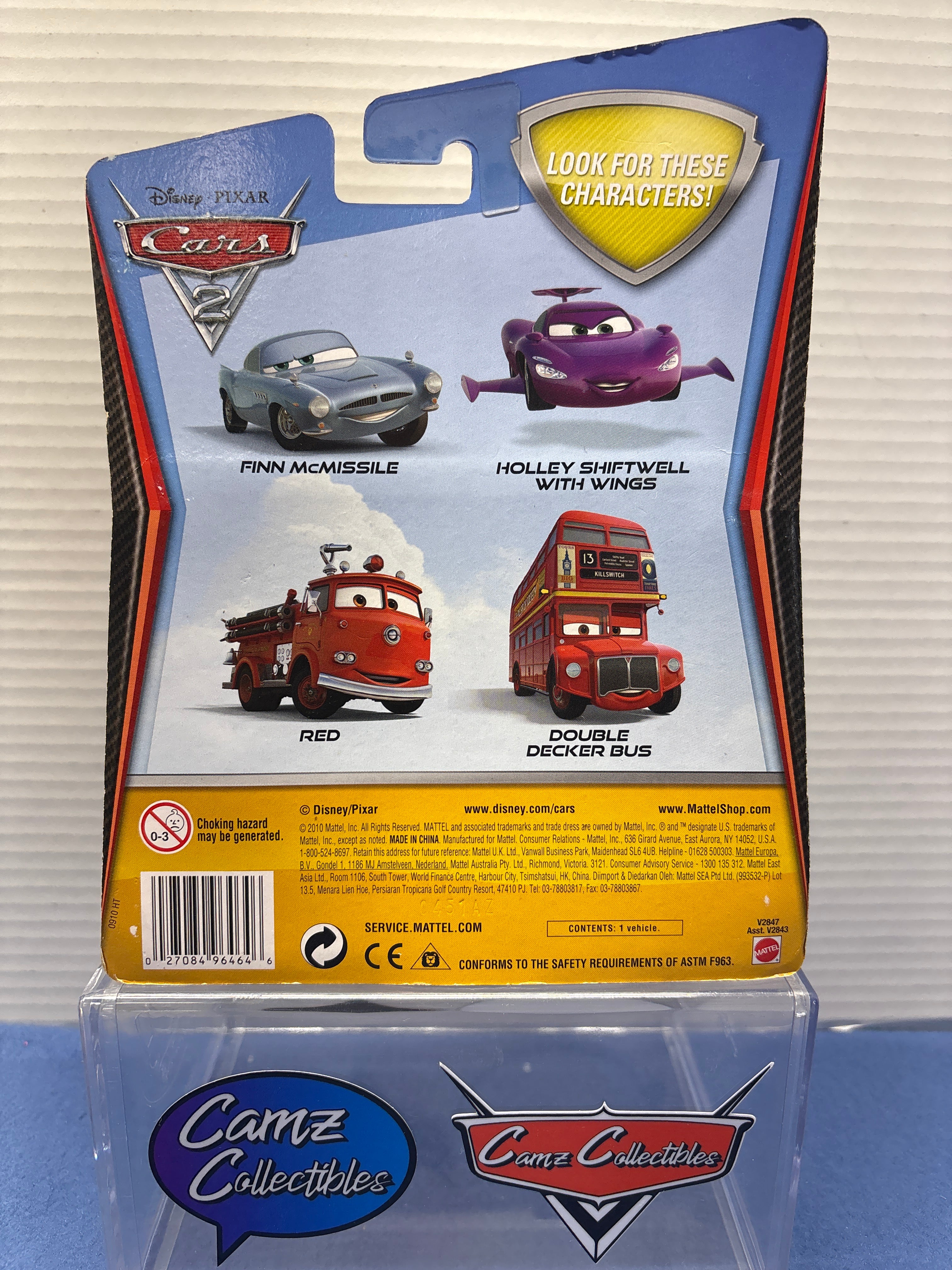 Disney Pixar Cars 2 Deluxe Double Decker Bus