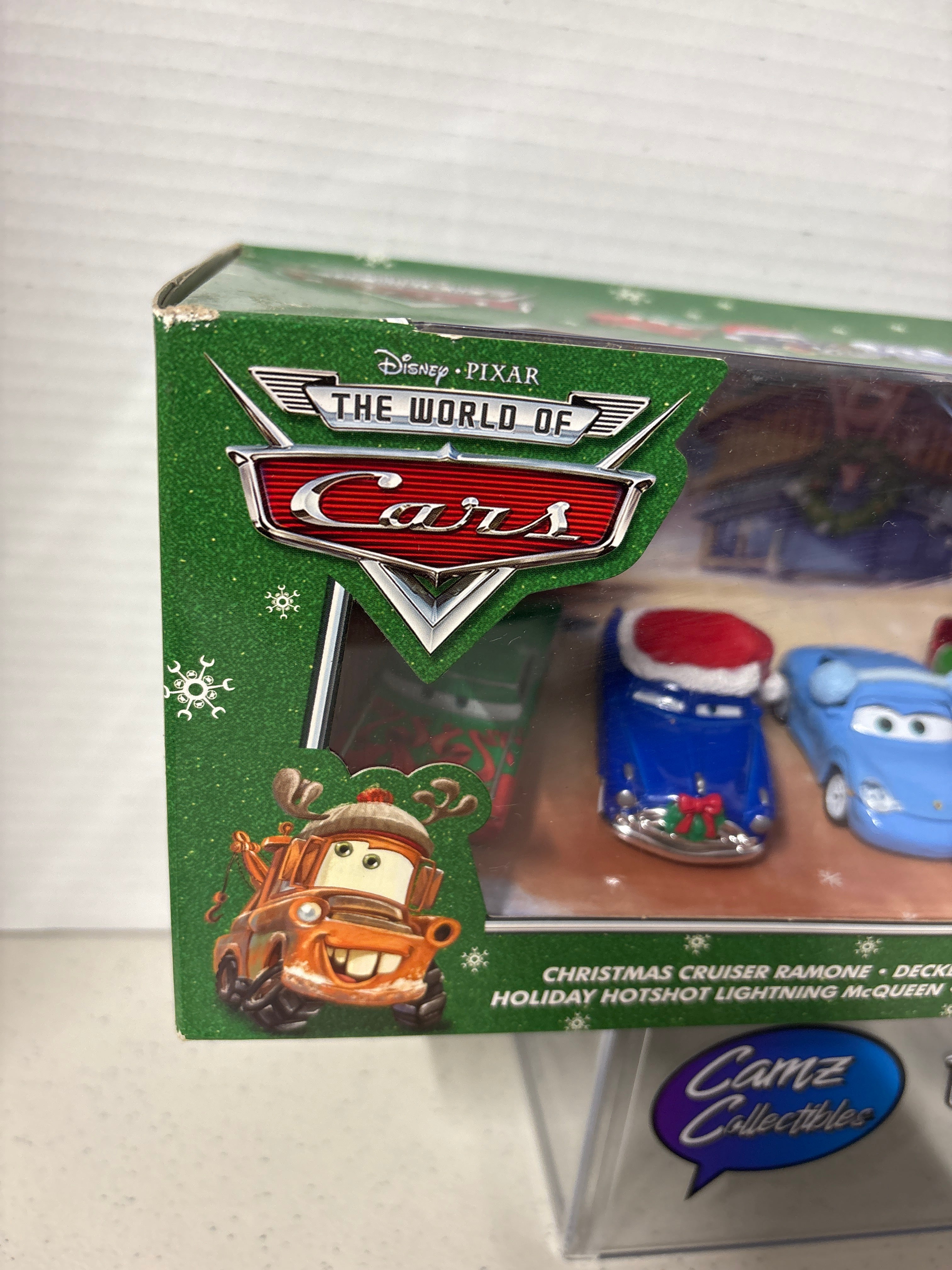 Disney Pixar Cars World of Cars Storytellers Collection Mater Saves Christmas Gift Pack