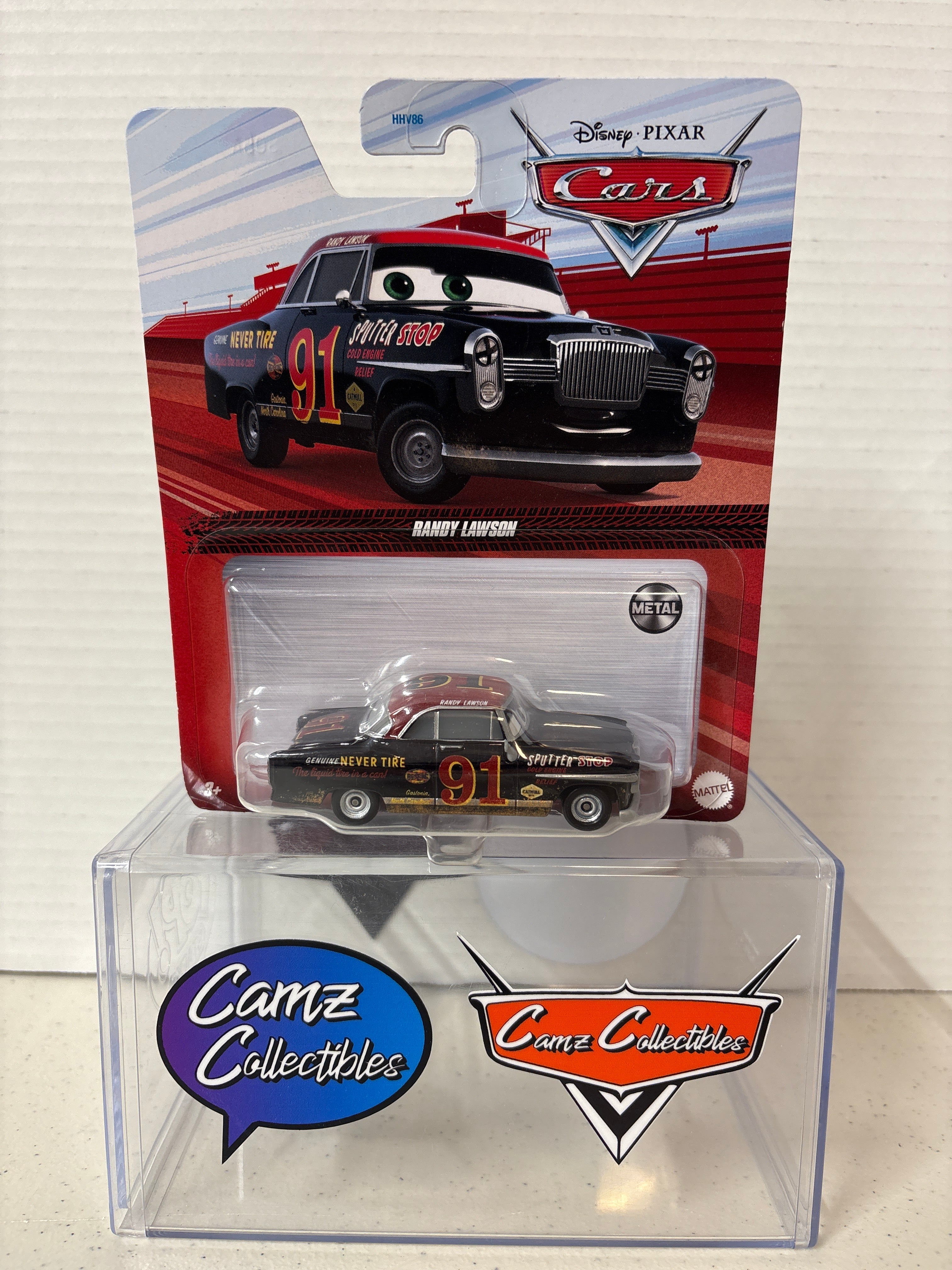 Disney Pixar Cars Randy Lawson # 91 Metal Series