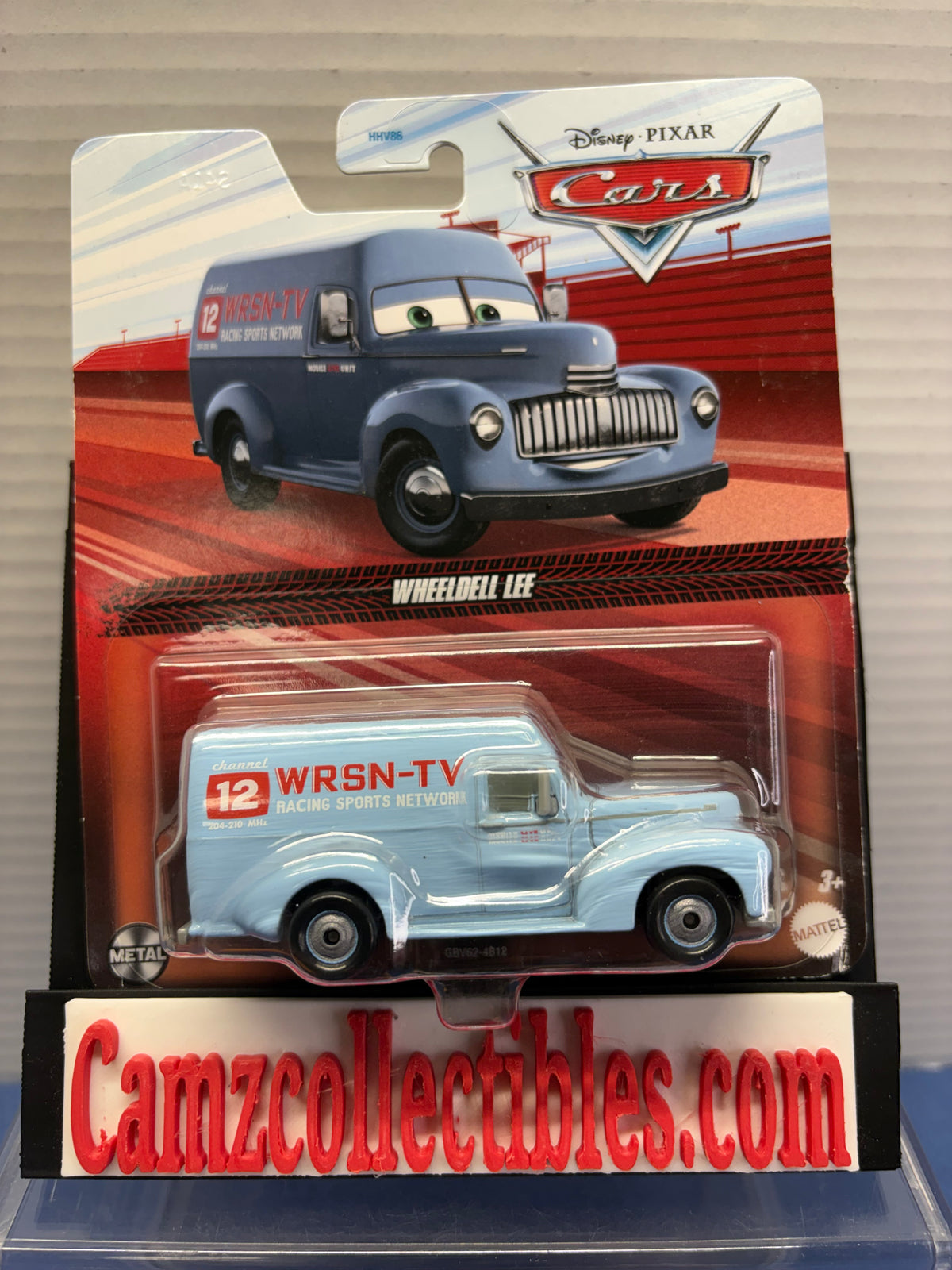 Disney Pixar Cars Wheeldell Lee WRSN-TV van metal