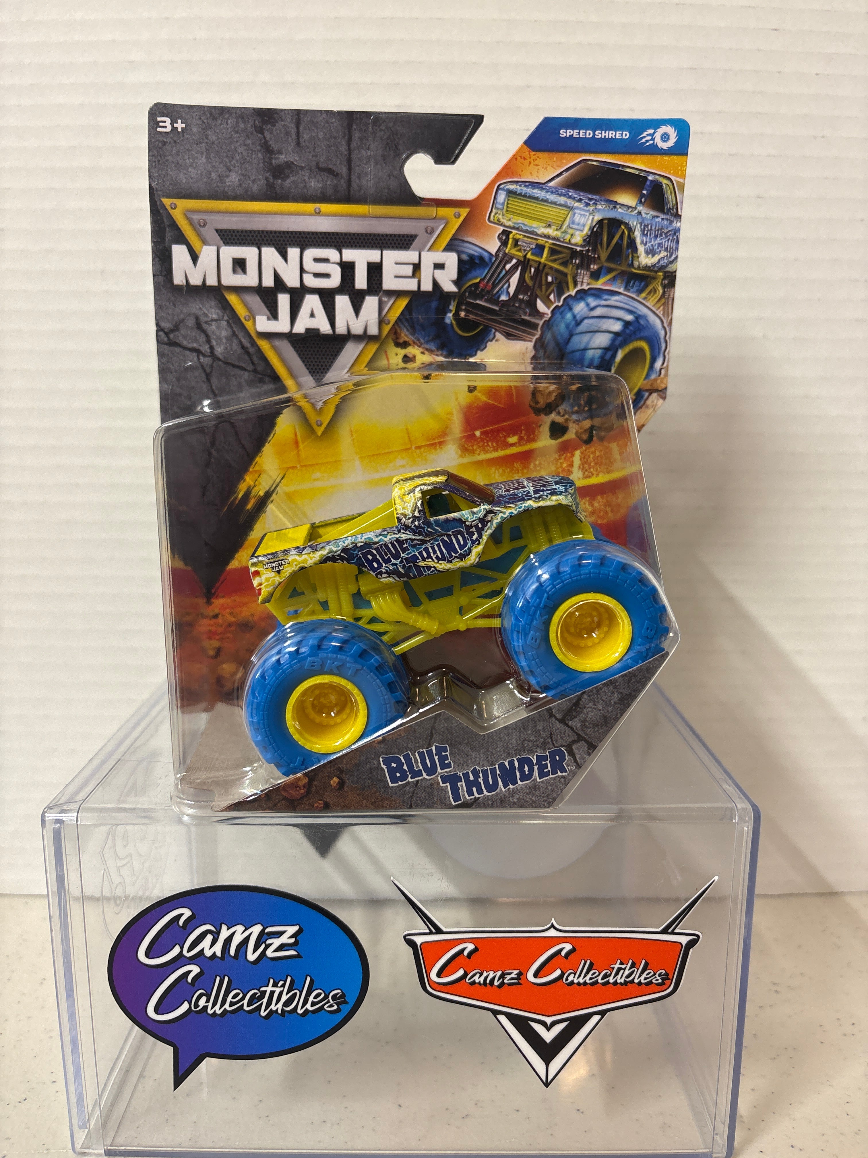 Spinmaster Monster Jam 2026 Blue Thunder Speed Shred