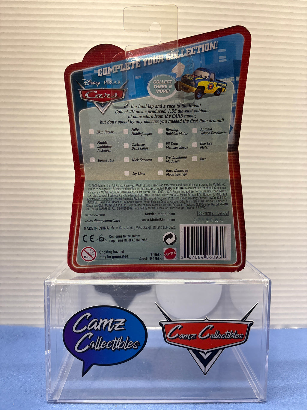 Disney Pixar Cars Final Lap Collection Flo with Tray