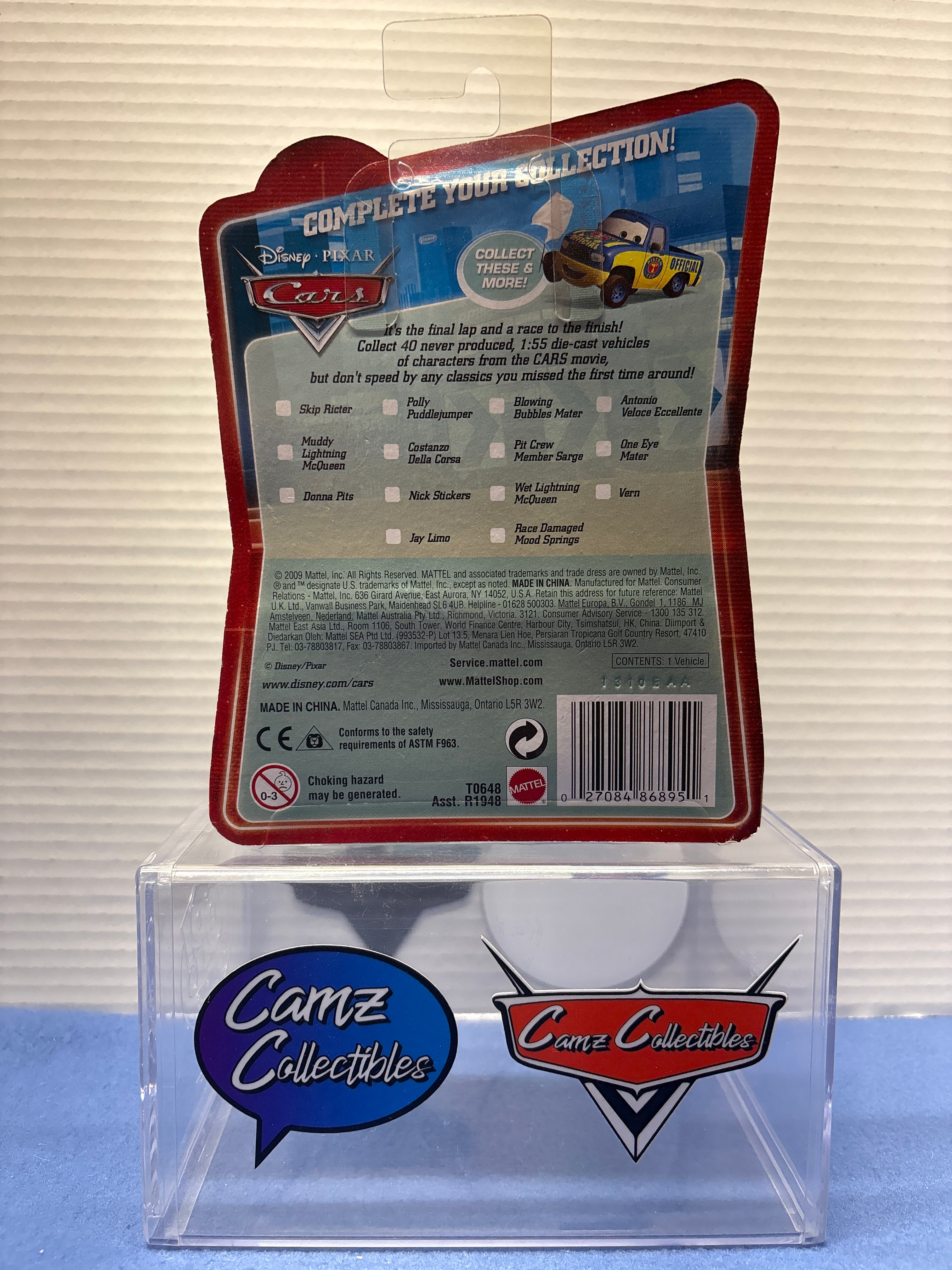 Disney Pixar Cars Final Lap Collection Flo with Tray