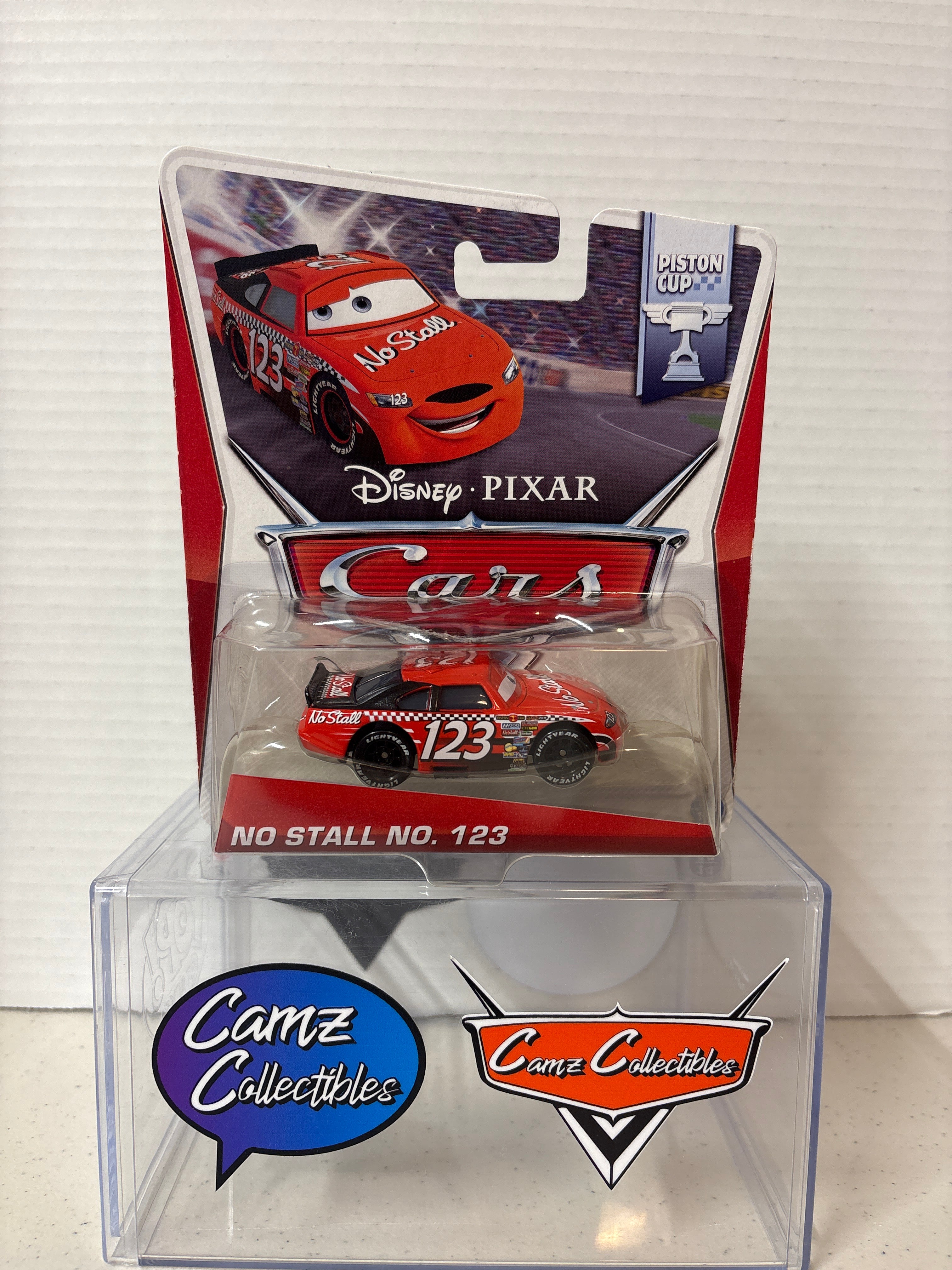 Disney Pixar Cars No Stall #123 Piston Cup series