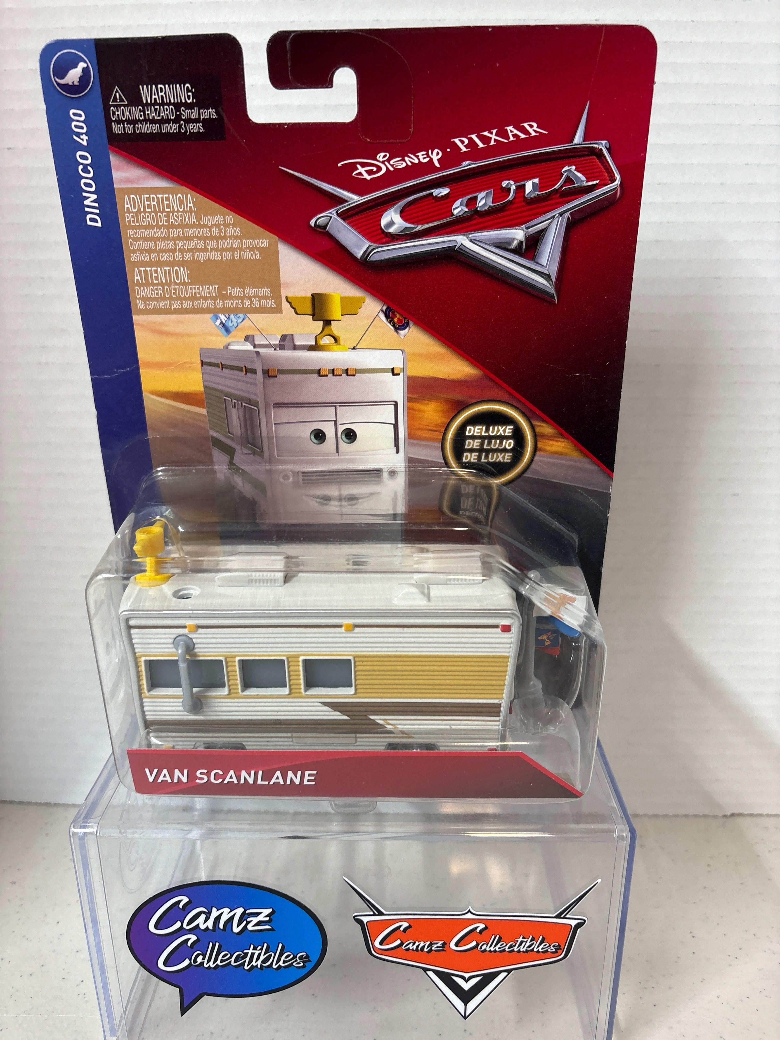 Disney Pixar Cars Dinoco 400 Van Scanlane Deluxe