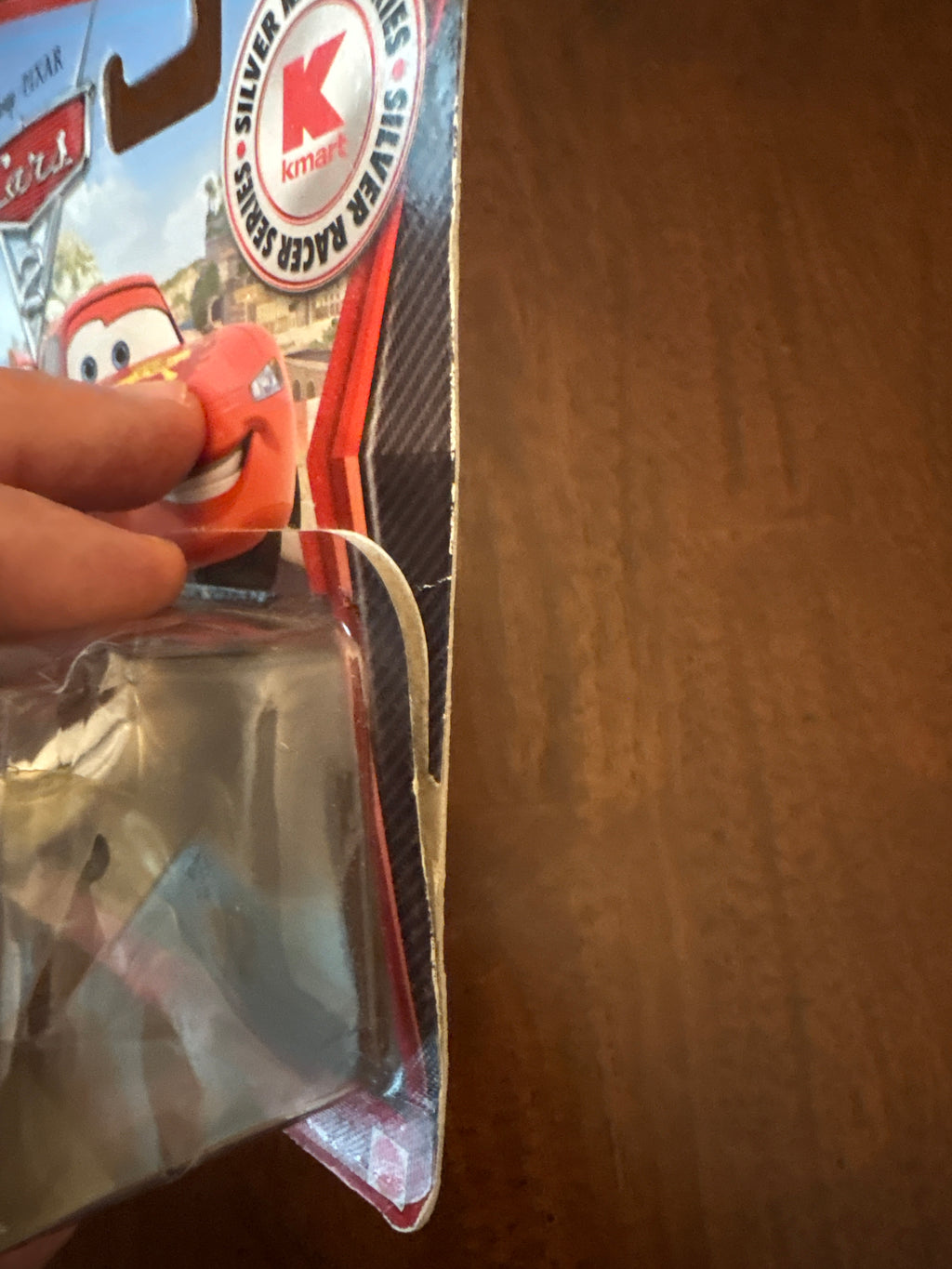 Disney Pixar Cars 2 Kmart Exclusive Silver Racer Series Lightning McQueen with Metallic Finish Loose Bubble