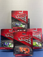 Disney Pixar Cars 3 Racers Bundle of 4 - Brick Yardley, Tim Treadless, and quantity of 2 Chip Gearings