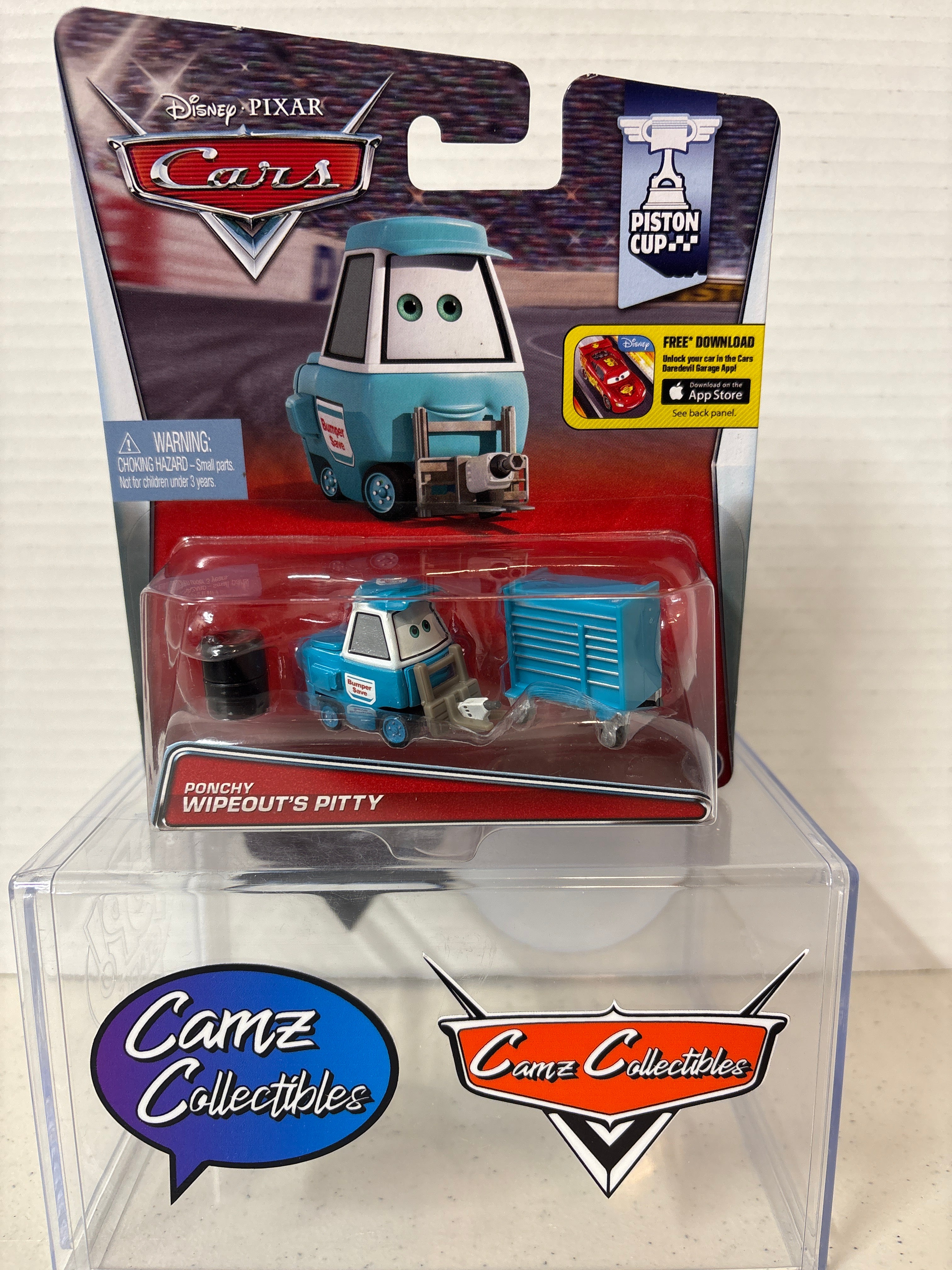 Disney Pixar Cars Piston Cup Ponchy Wipeout's Pitty