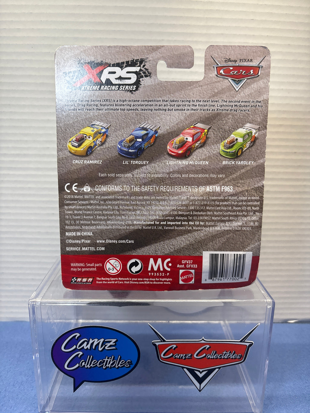 Disney Pixar Cars XRS Drag Racing Nitroade with moving pistons