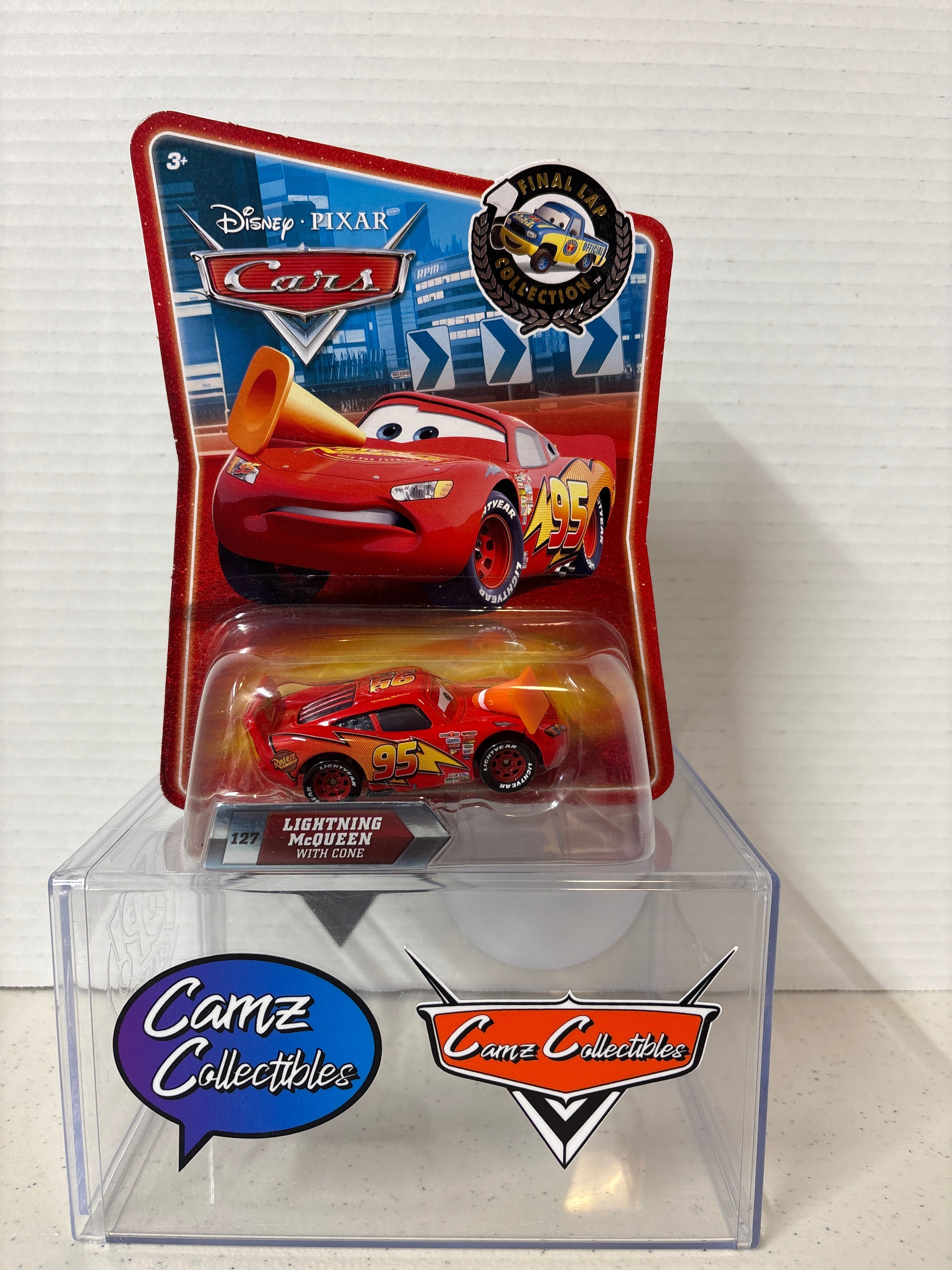 Disney Pixar Cars Final Lap Collection Lightning McQueen with Cone