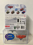 Disney Pixar Cars Christmas Snowmobile on metal 2021 card