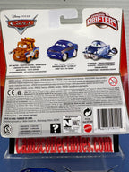 Disney Pixar Cars Micro Drifters 3 Pack Spy Mater, Rod "Torque" Redline, Hydrofoil Finn McMissile