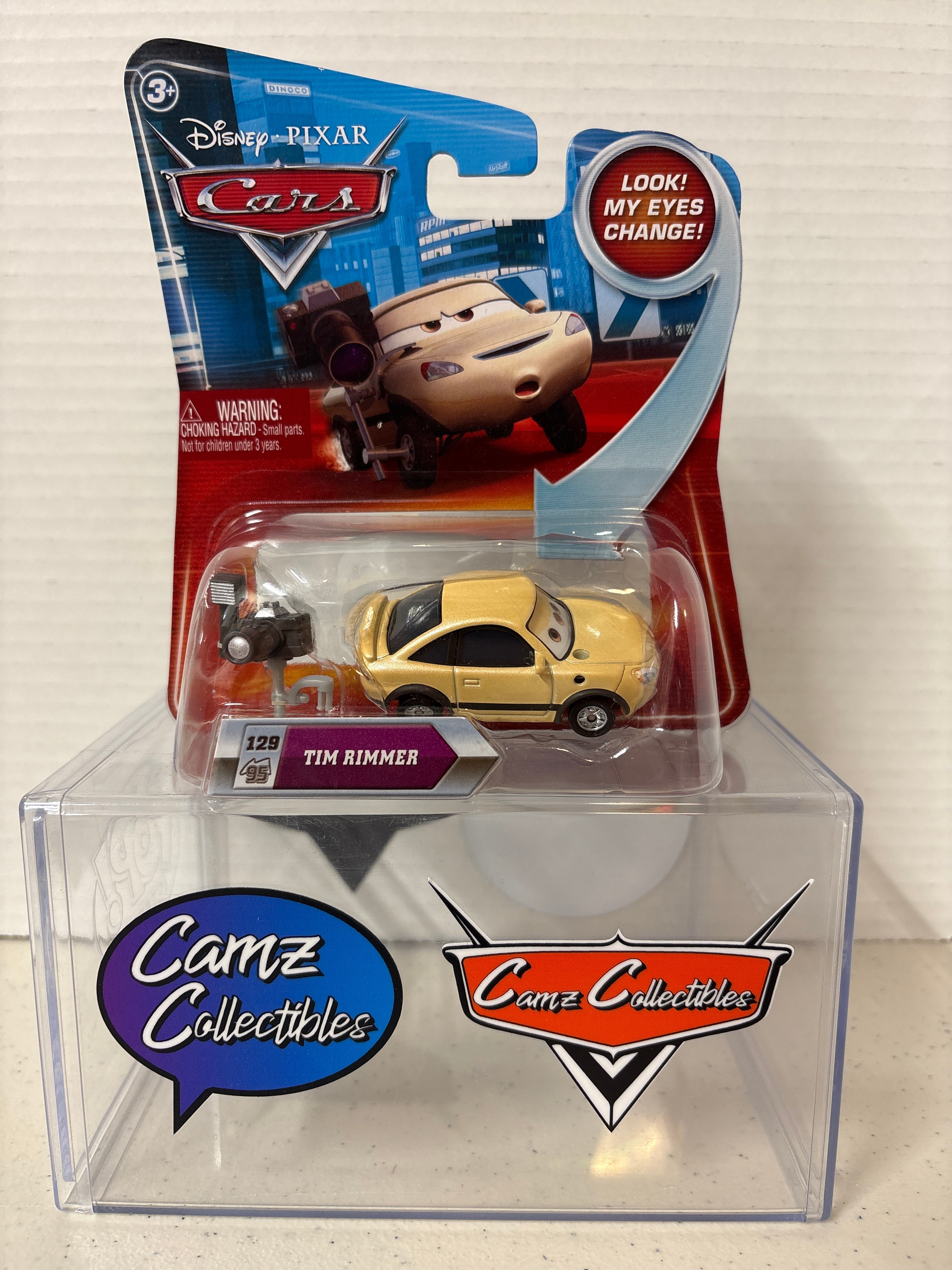 Disney Pixar Cars Tim Rimmer Lenticular eyes