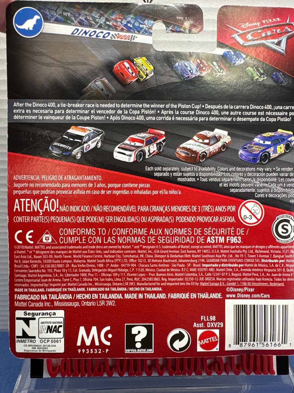 Disney Pixar Cars Mike Stockar Dinoc 400 card VHTF