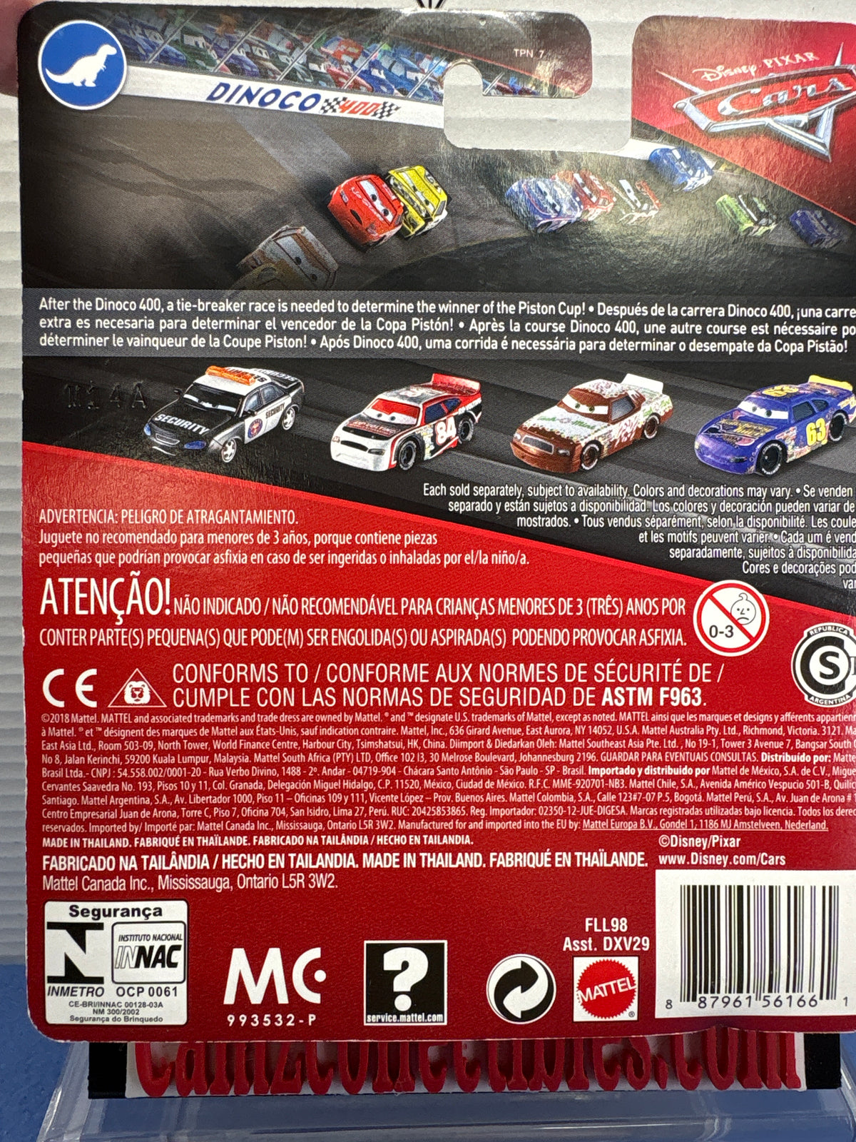 Disney Pixar Cars Mike Stockar Dinoc 400 card VHTF