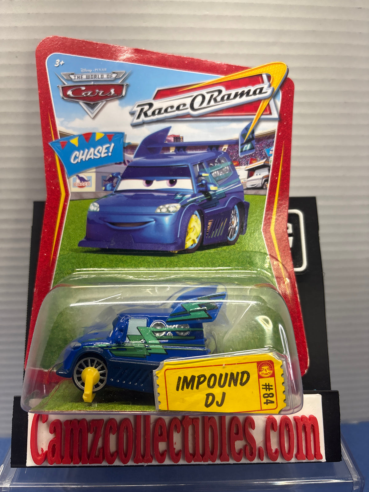 Disney Pixar Cars World of Cars Race O Rama Impound DJ #84 (Chase)