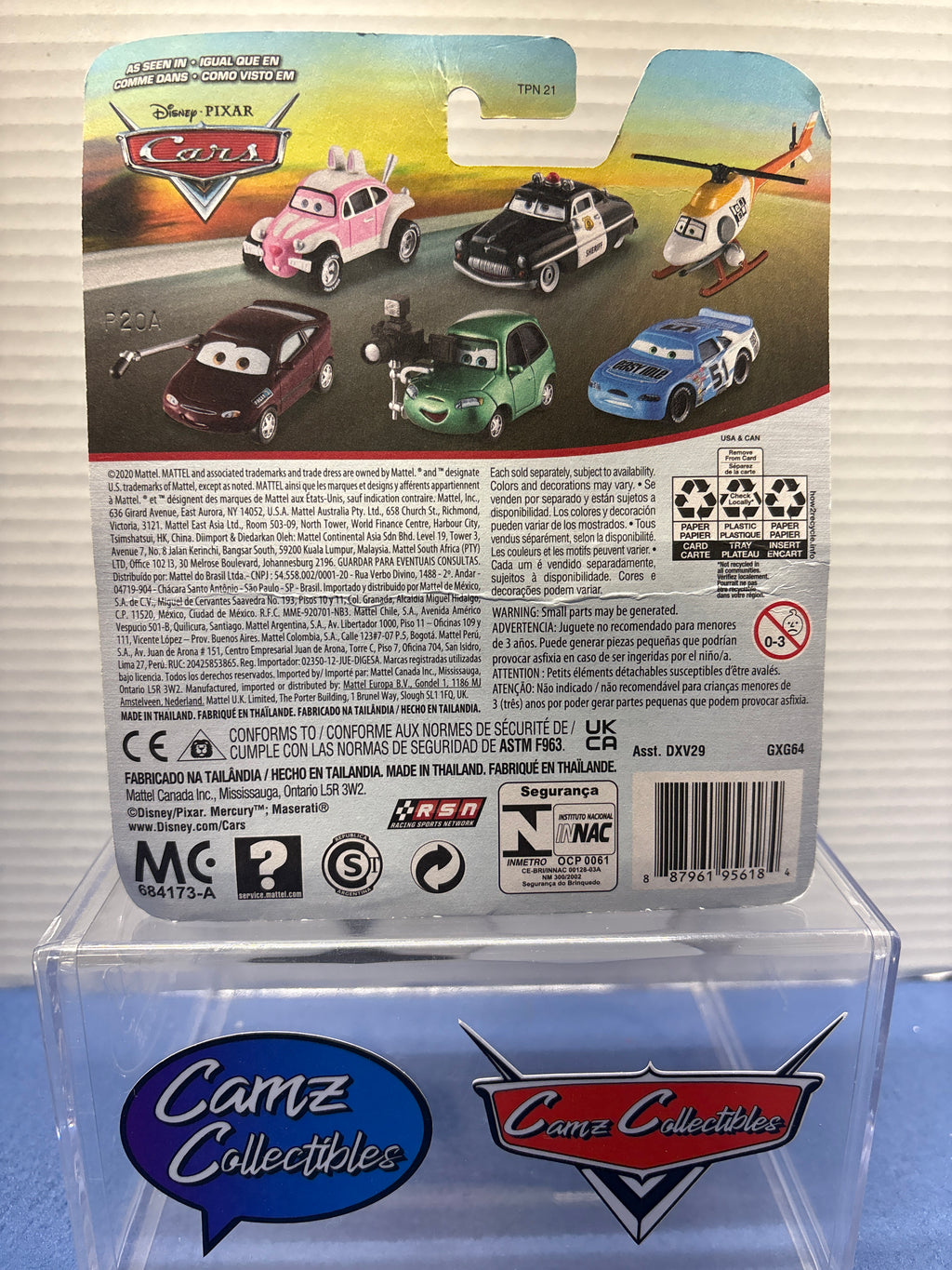 Disney Pixar Cars Antonio Veloce Eccelente on 2020 metal card