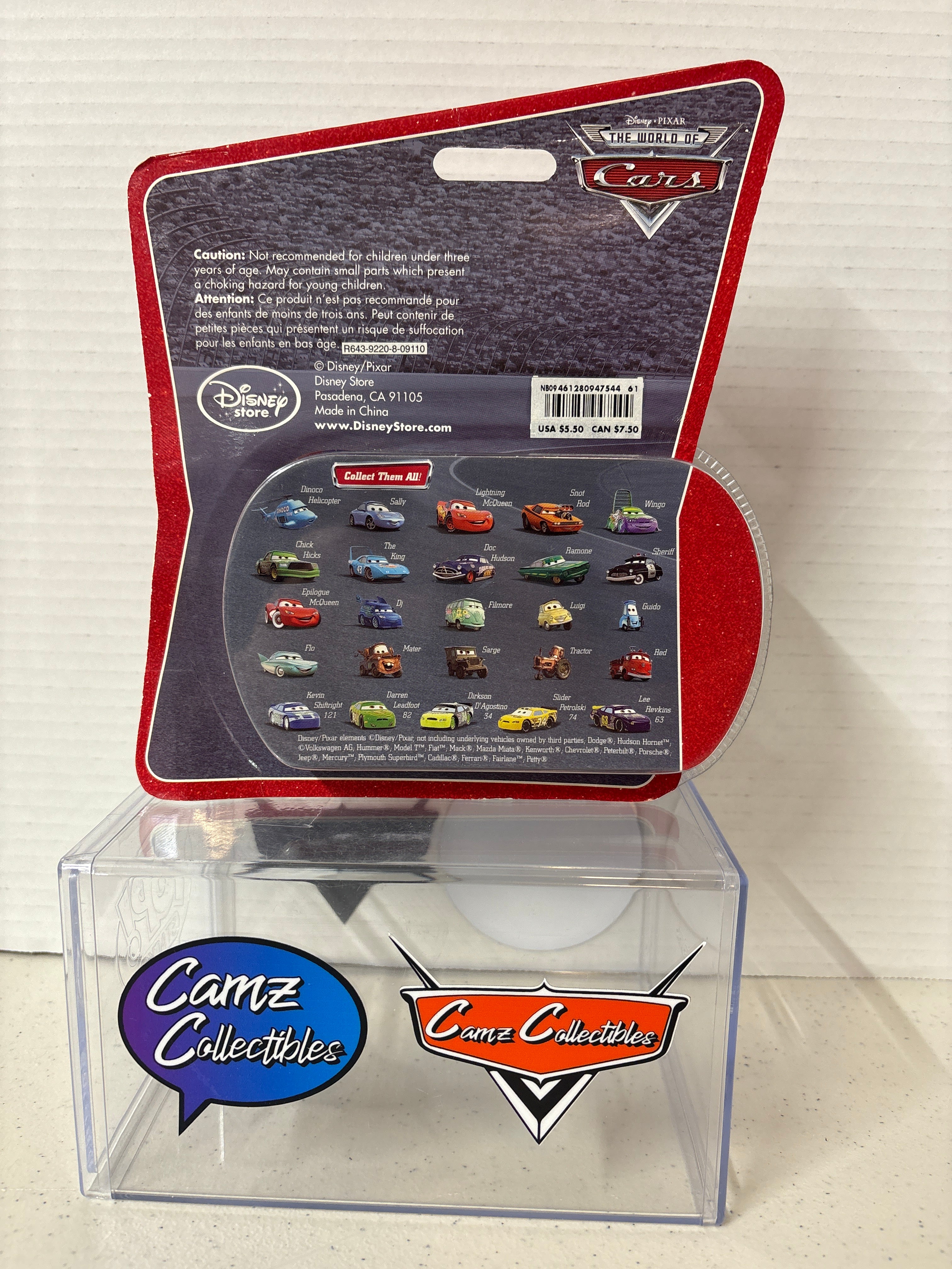 Disney Pixar Cars World of Cars Disney Store Lee Revkins #63 Transberry Juice