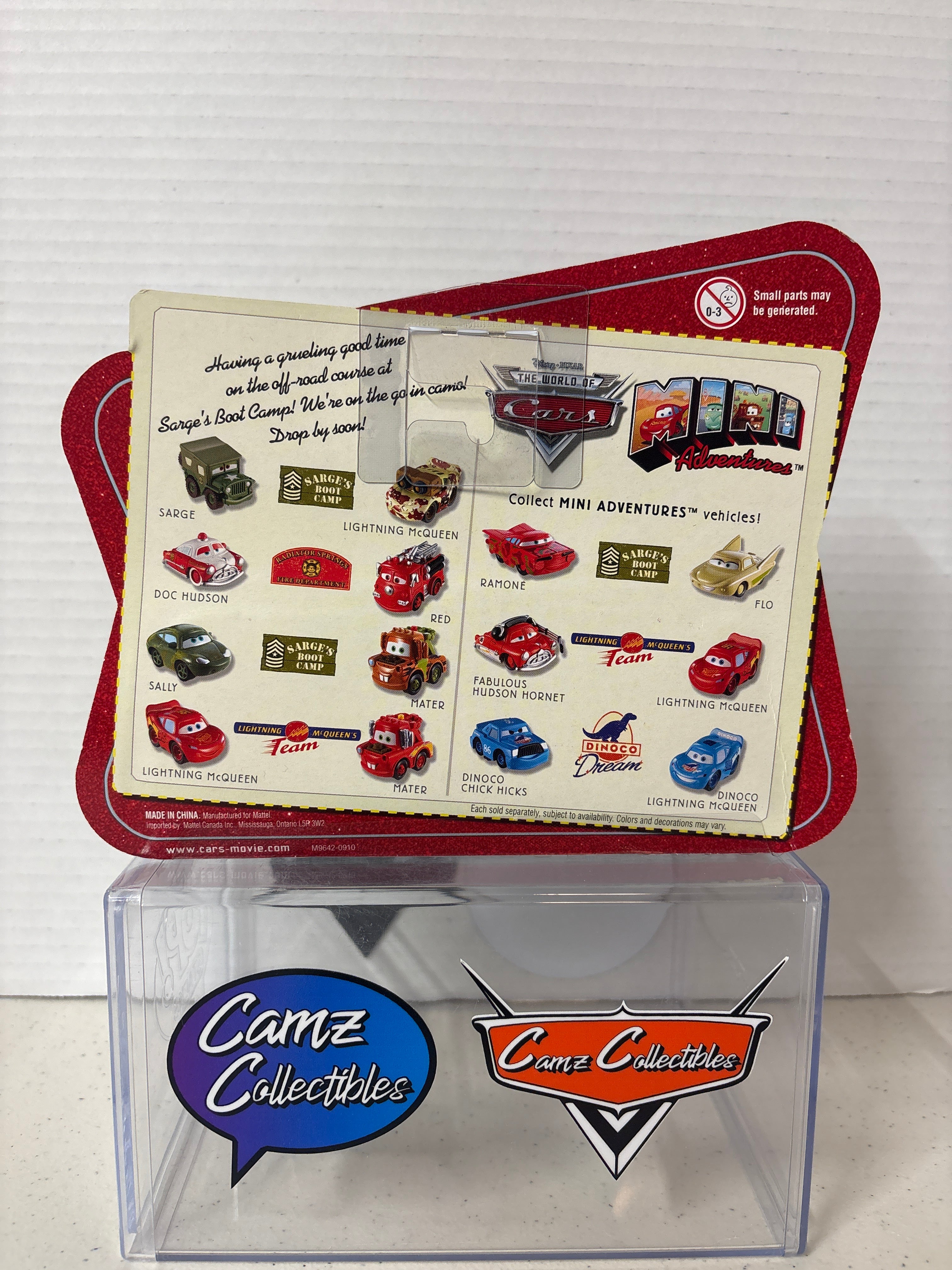 Disney Pixar Cars World of Cars Mini Adventures Sarge's Boot Camp Ramone & Flo