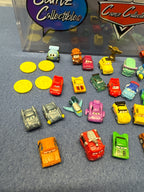Disney Pixar Cars 2 Loose Globie Dispenser with squinkie coins and 24 squinkies