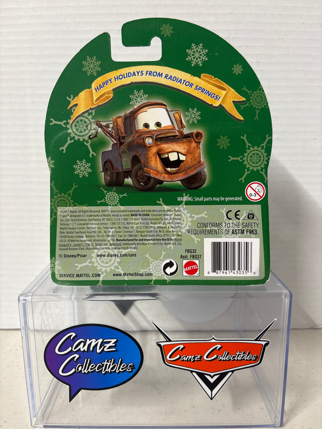 Disney Pixar Cars Christmas Whee-Hoo Winter Mater (2017)