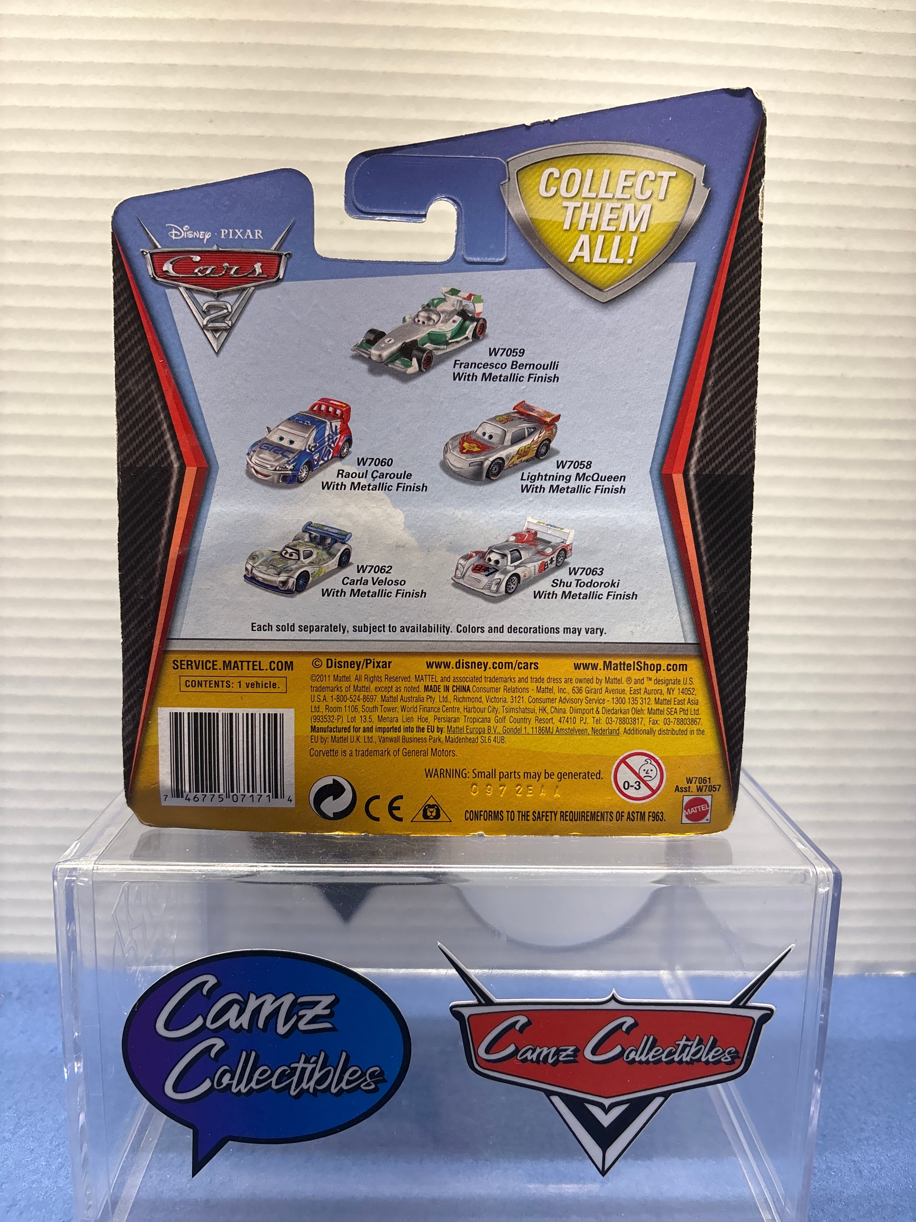 Disney Pixar Cars Silver Series Kmart Exclusive Jeff Gorvette  with Metallic Finish