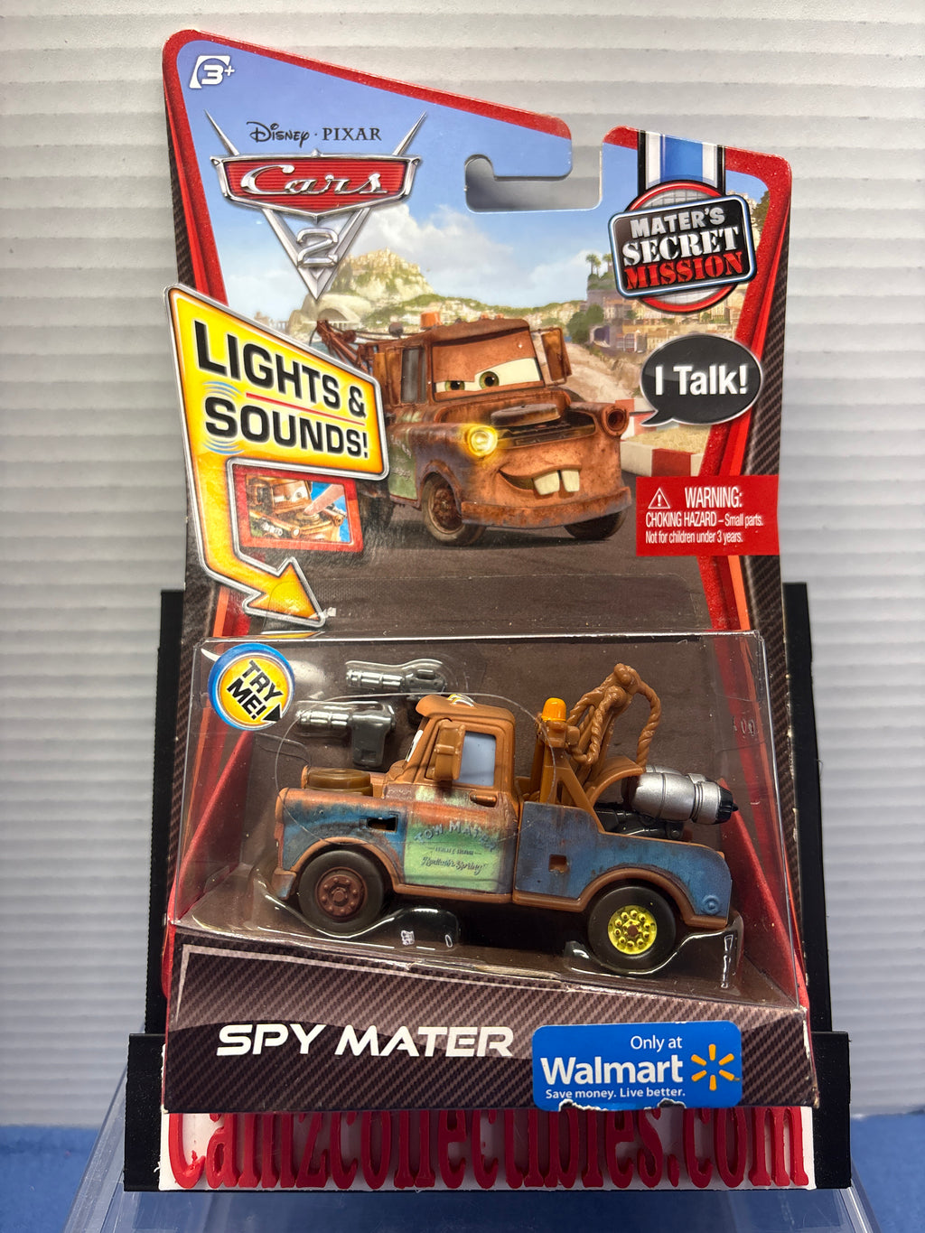 Disney Pixar Cars Lights & Sounds Walmart Exclusive Spy Mater VHTF